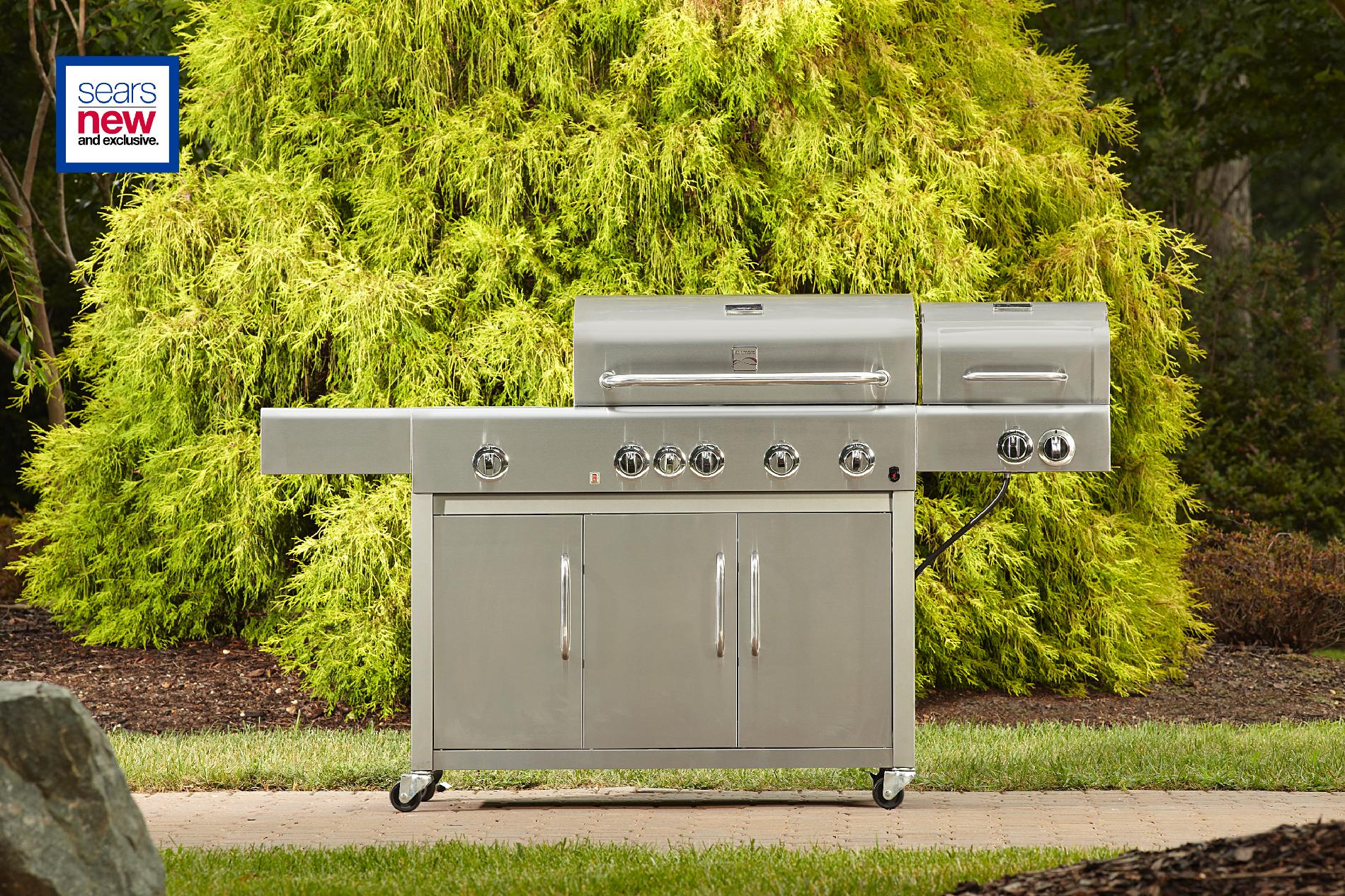 Kenmore Stainless Steel 4 Burner Gas Grill with Oven at Kmart.com