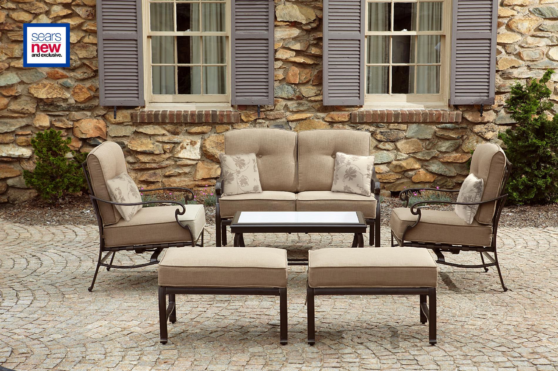 Lazboy Outdoor Halley 4pc Seating Set With Lighted Table Zambee