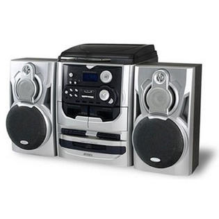 Jensen 97078073M 3-Speed Stereo Turntable with 3 CD Changer and Dual ...