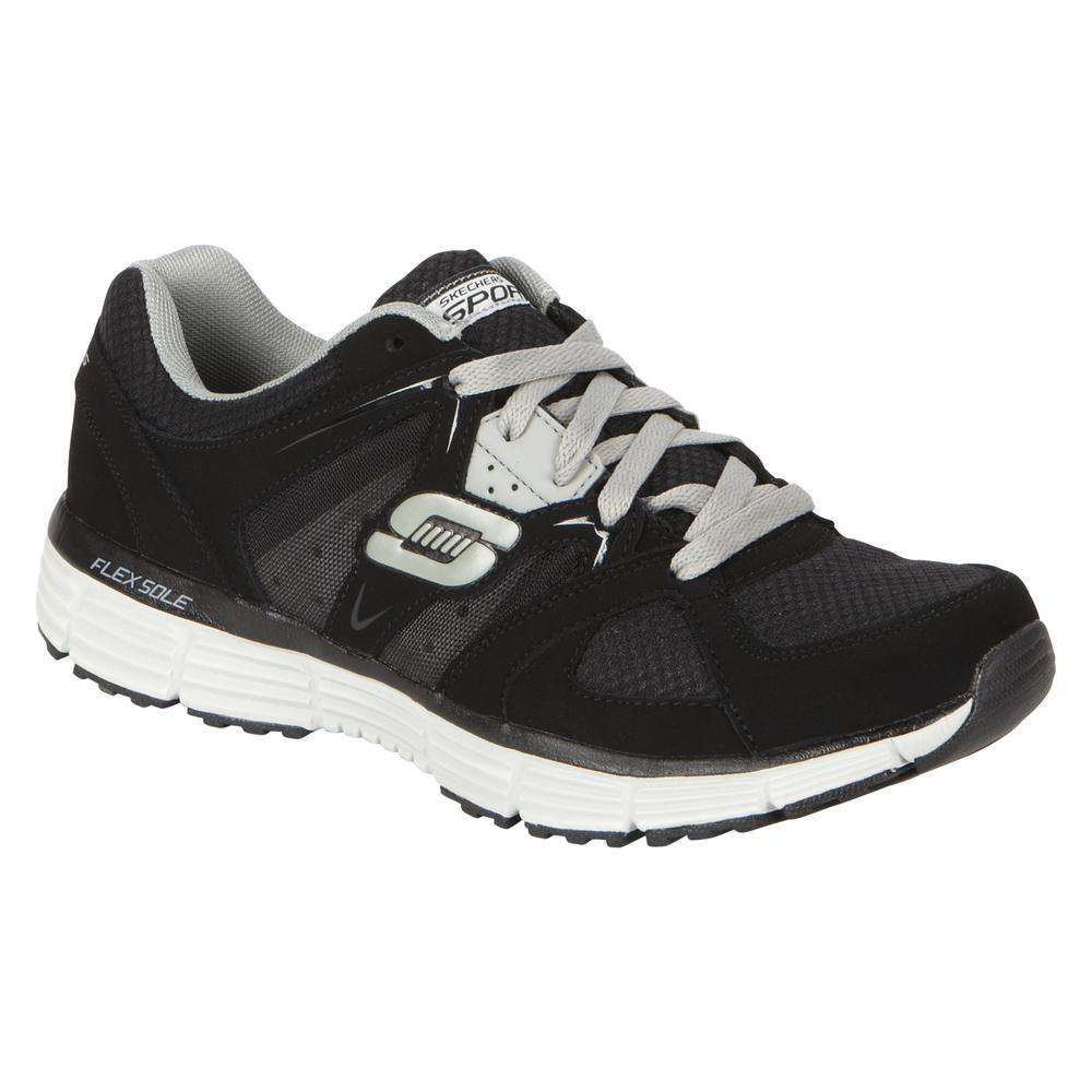 Skechers Men's Agility Outfield Black/Gray Athletic Shoes
