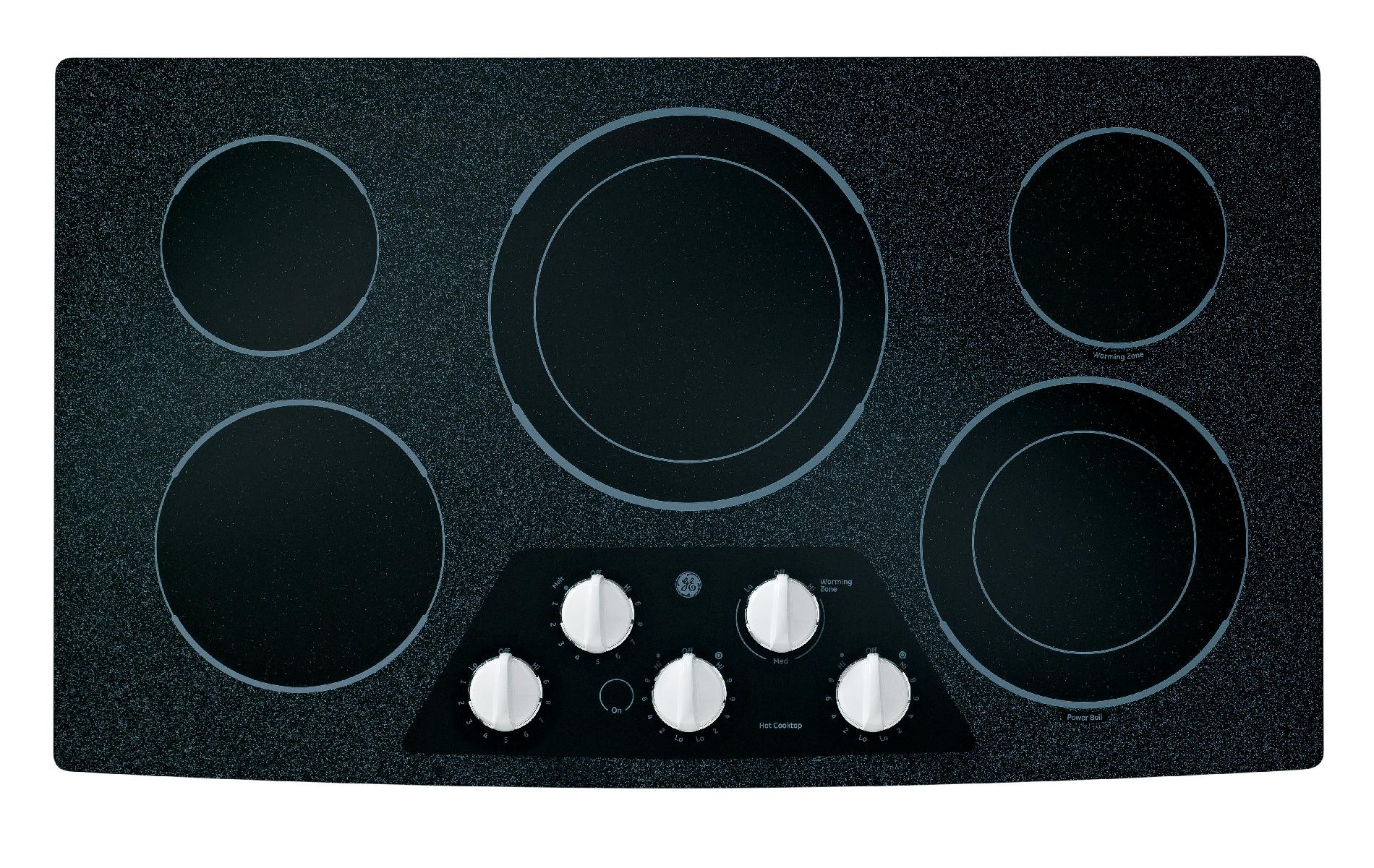 GE 36 Built-In Electric Cooktop - White