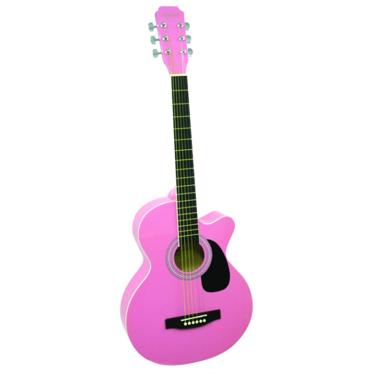 Main Street 40-Inch Acoustic Guitar with  Pink Finish