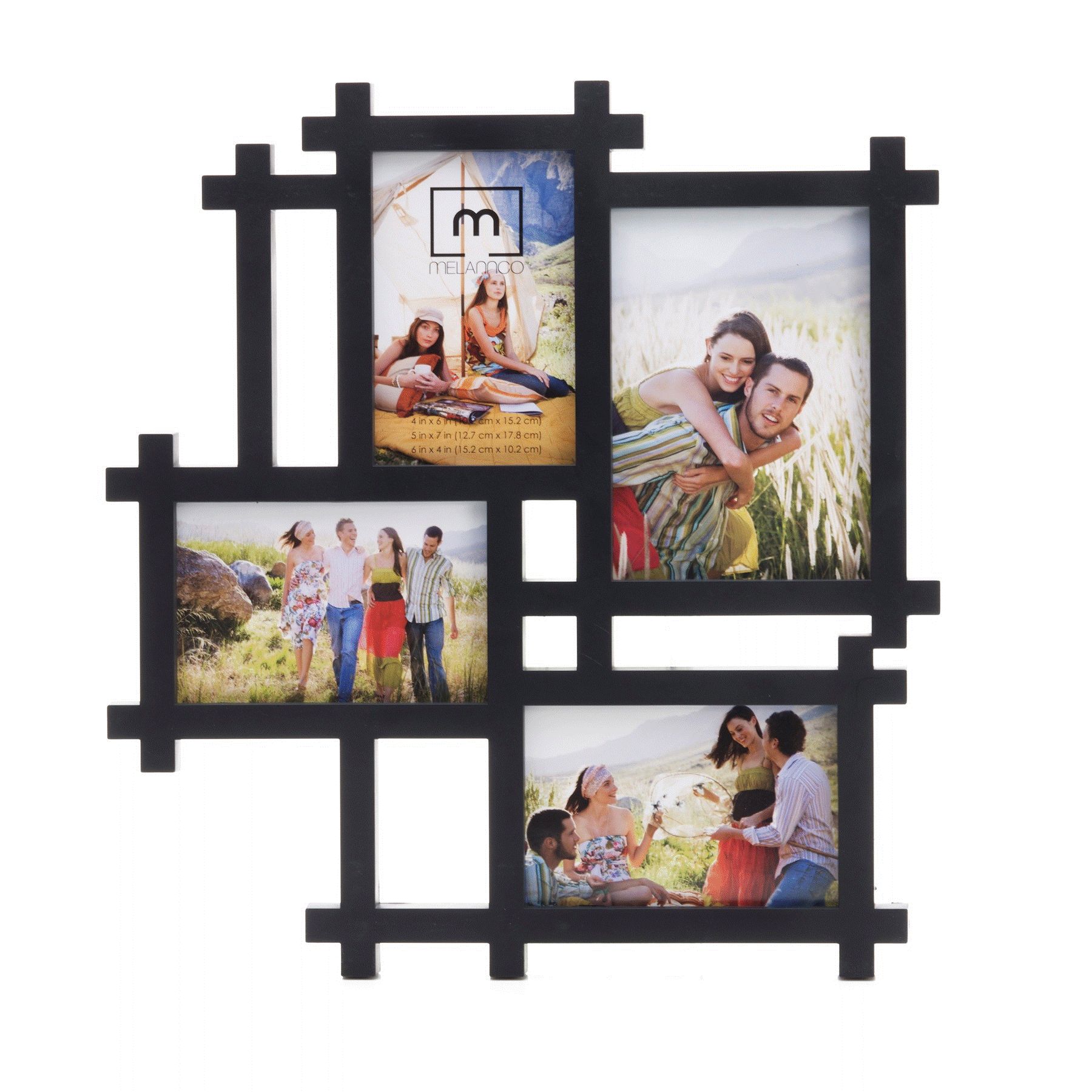Elements 4-Opening Black Lattice Collage Frame at Sears.com