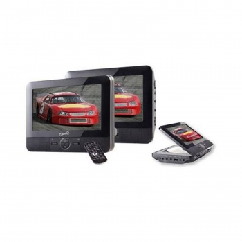 Supersonic 7 Dual Screen DVD Player with USB/SD Inputs