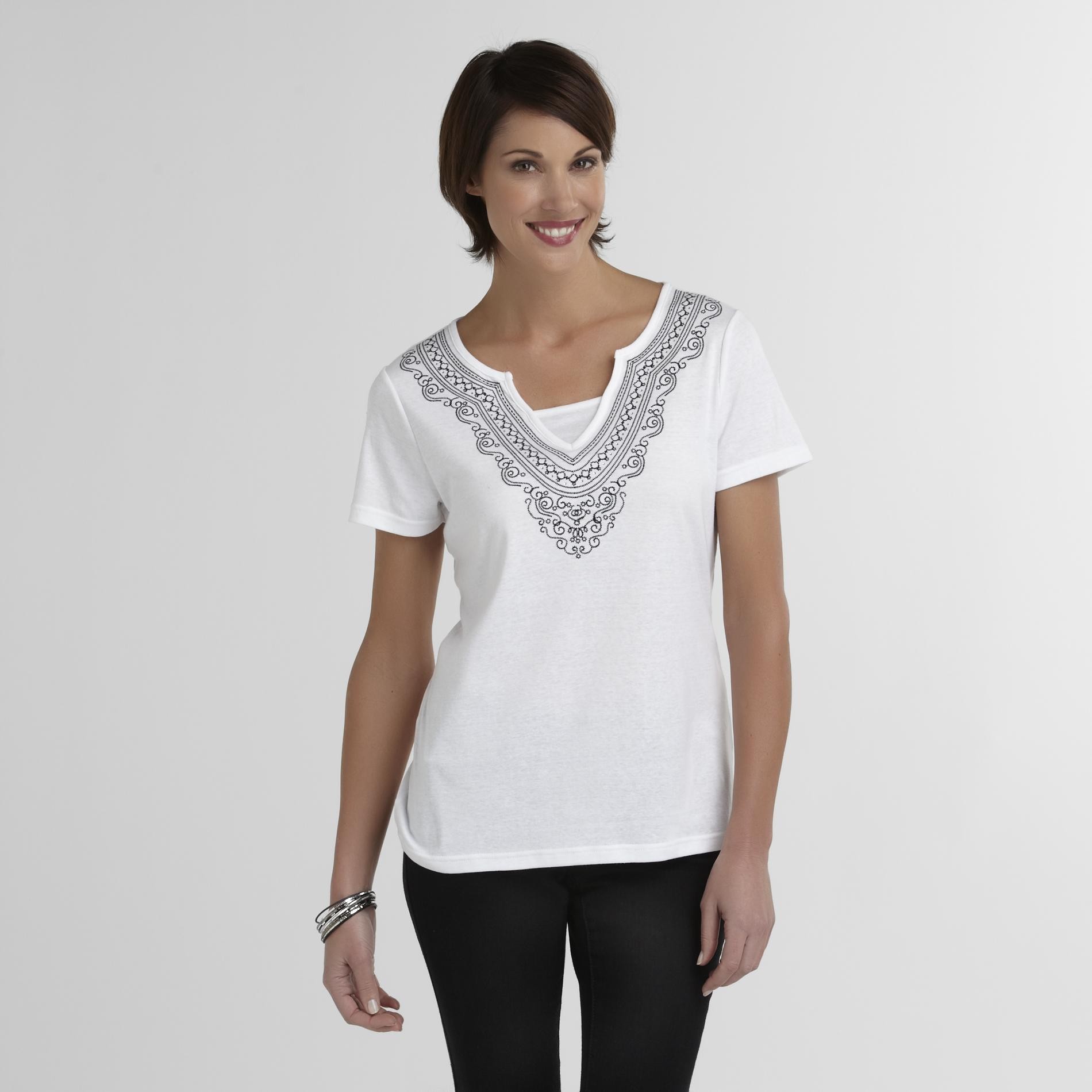 Laura Scott Women's Embroidered Top at Kmart.com