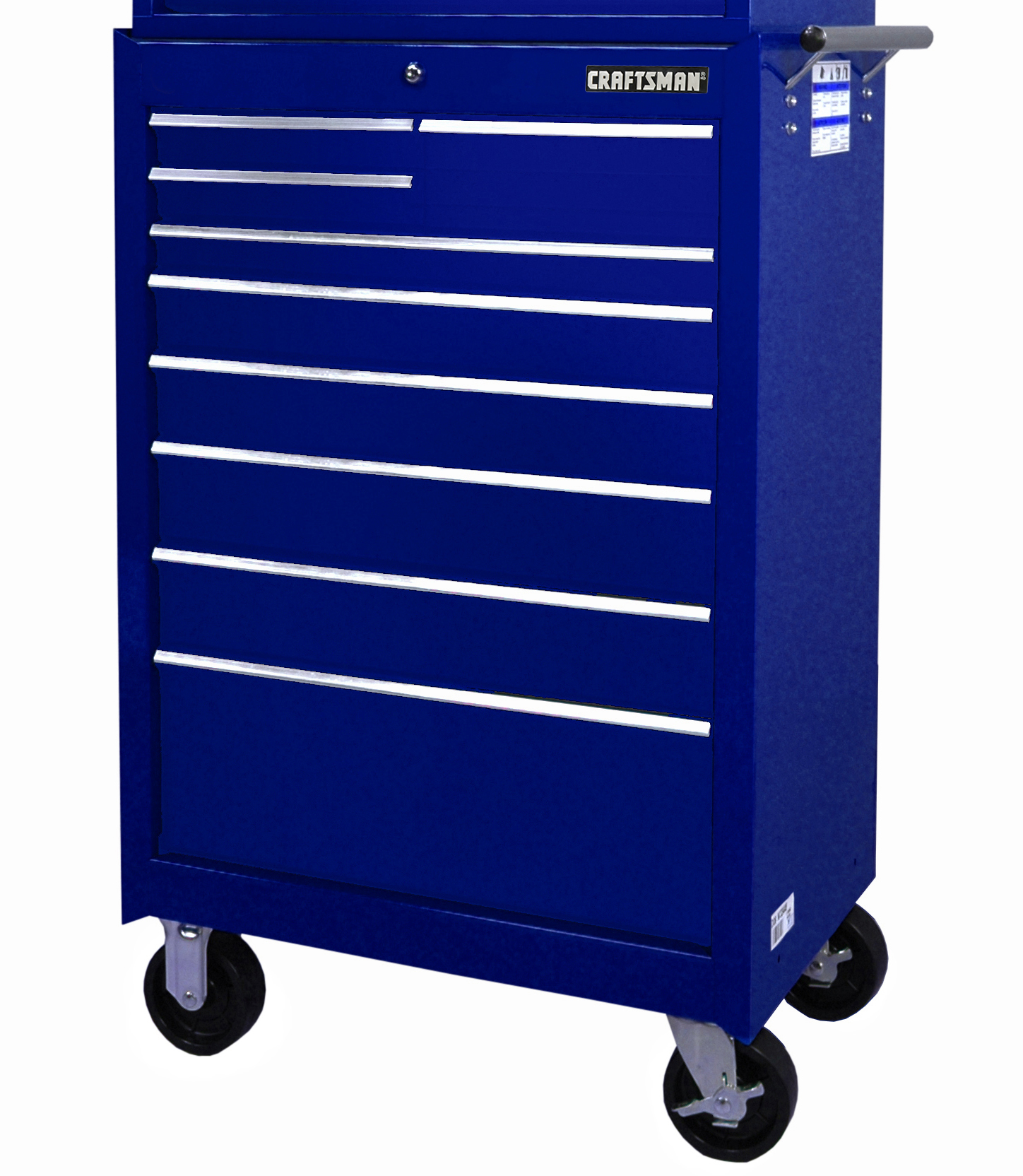 Craftsman 27 9-Drawer Ball Bearing Slides Roller Cabinet Blue