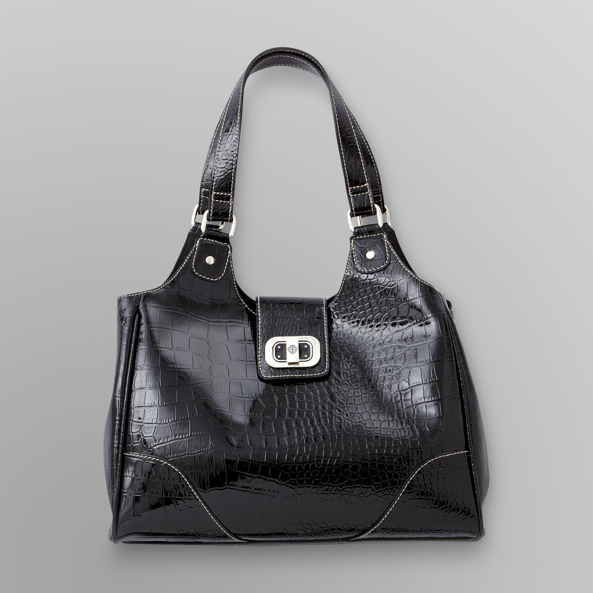 Treviso Women's Four Poster Handbag - Mock Croc at Kmart.com