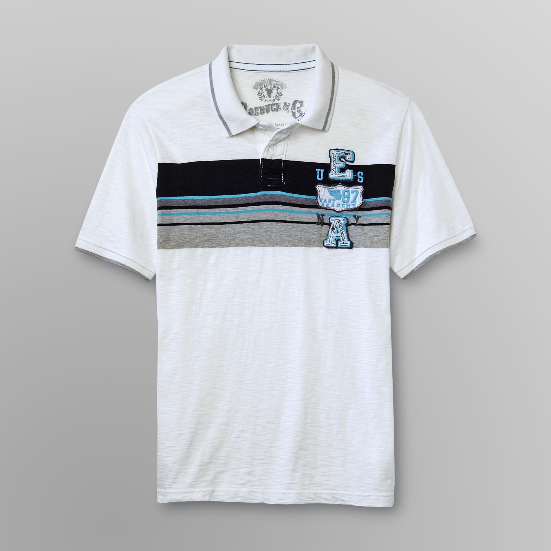 Roebuck & Co. Young Men's Patch Polo Shirt at Sears.com