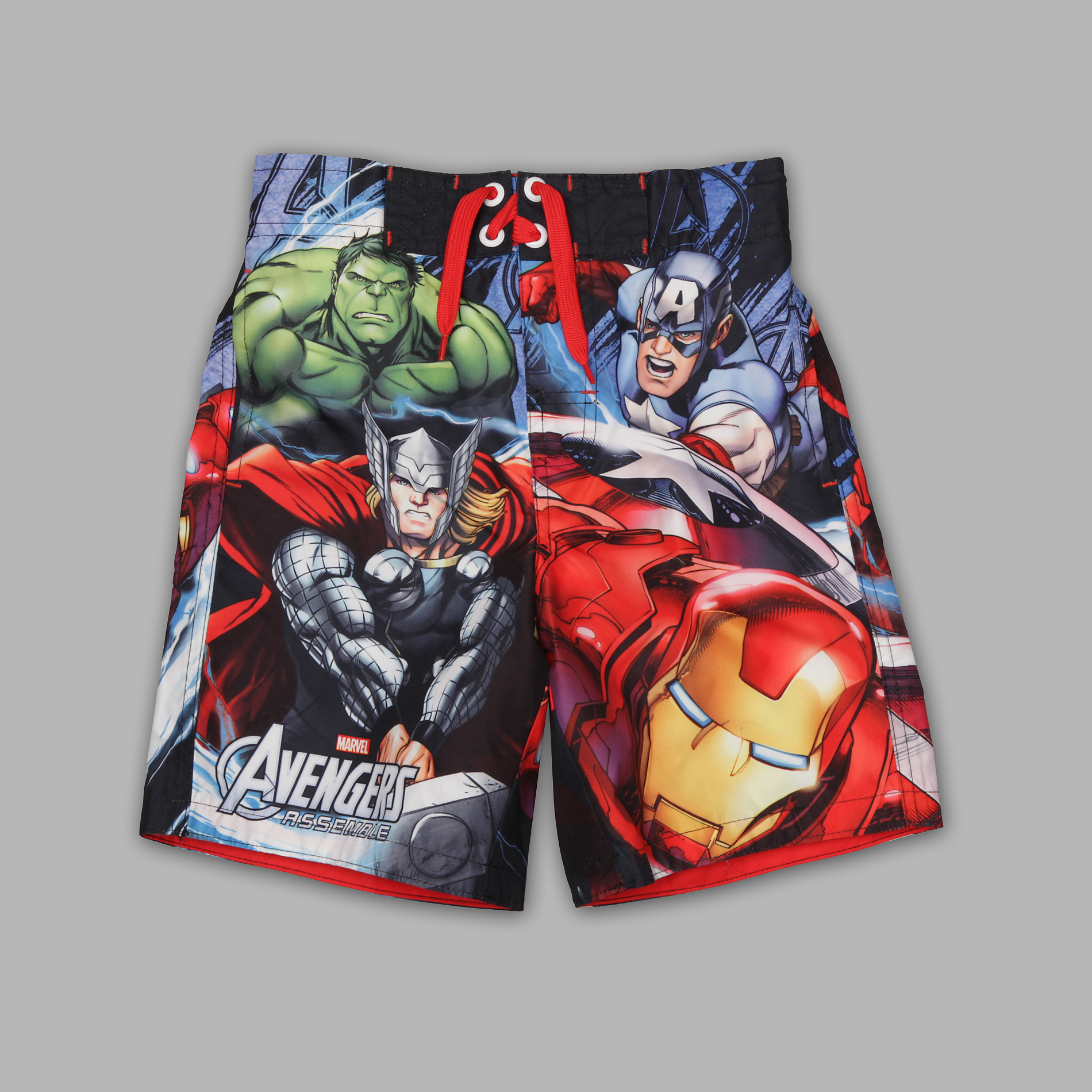 Marvel Boy's Avengers All Over Print Swim Trunks at Kmart.com