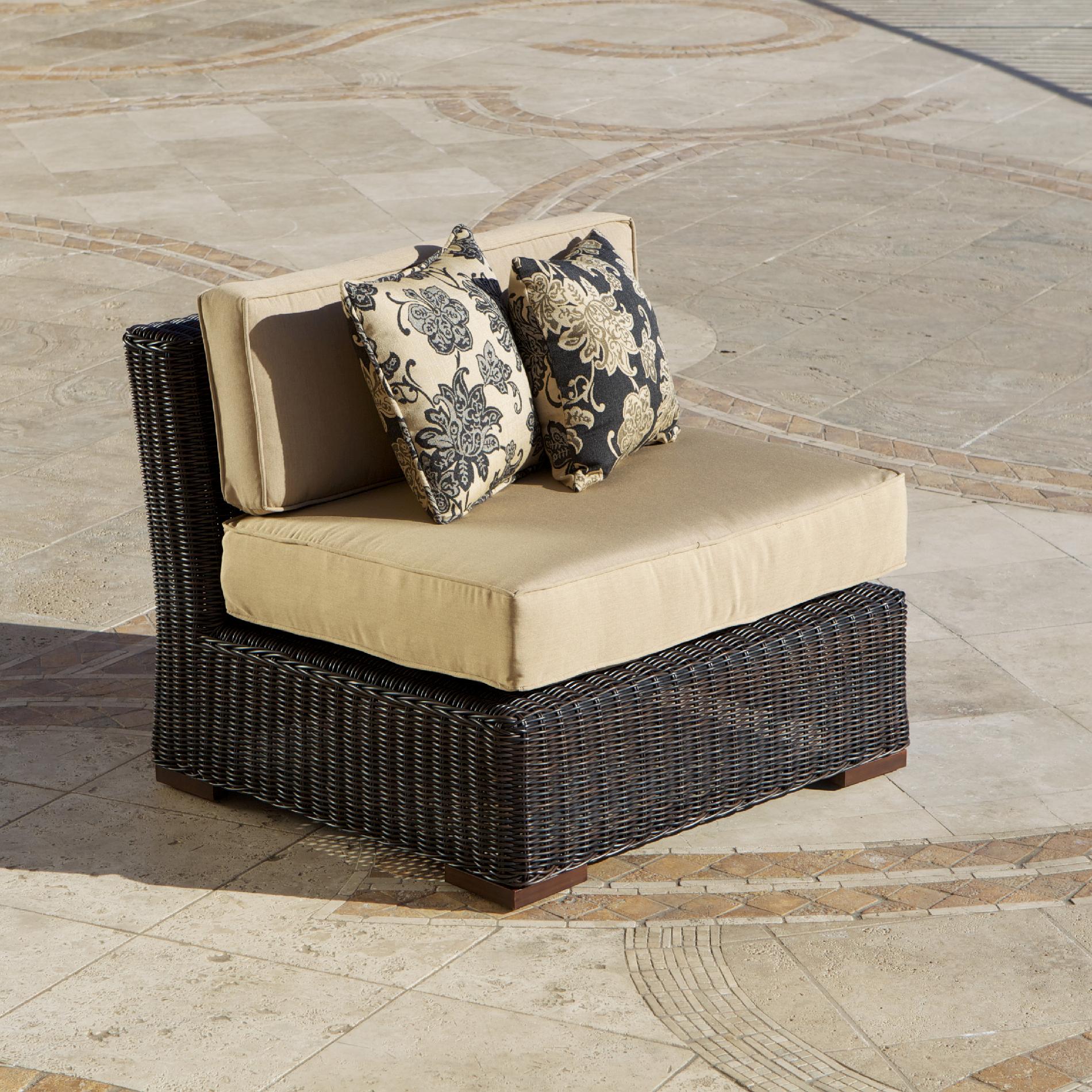 RST Outdoor Resort Collection™ Modular Armless Chair in Espresso Rattan at Kmart.com