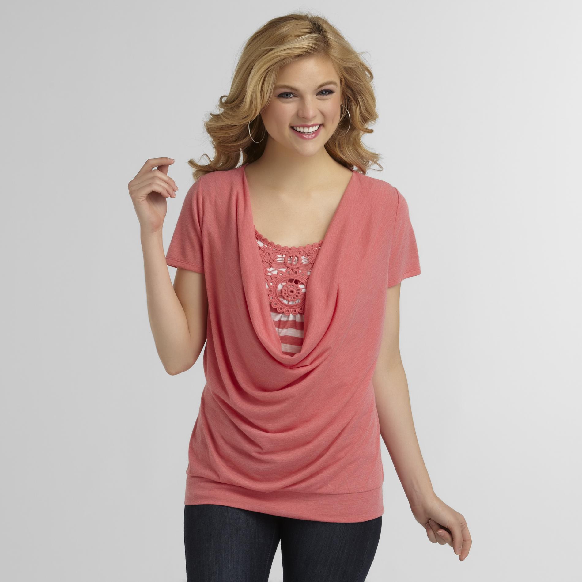 Canyon River Blues Women's Layered Drape Neck Top at Sears.com