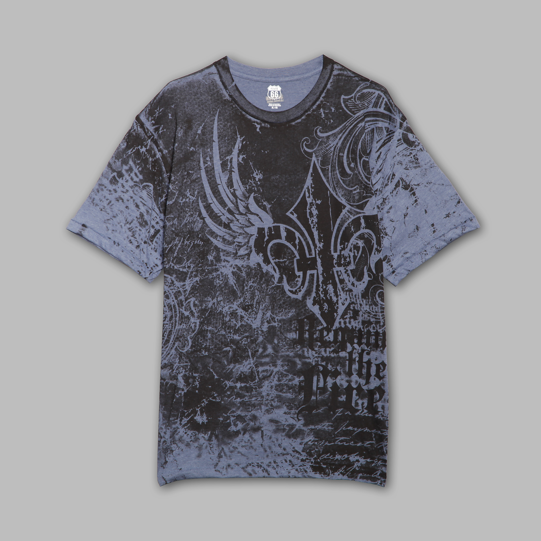 Route 66 Men's Denim Heathered Graphic Tee at Kmart.com