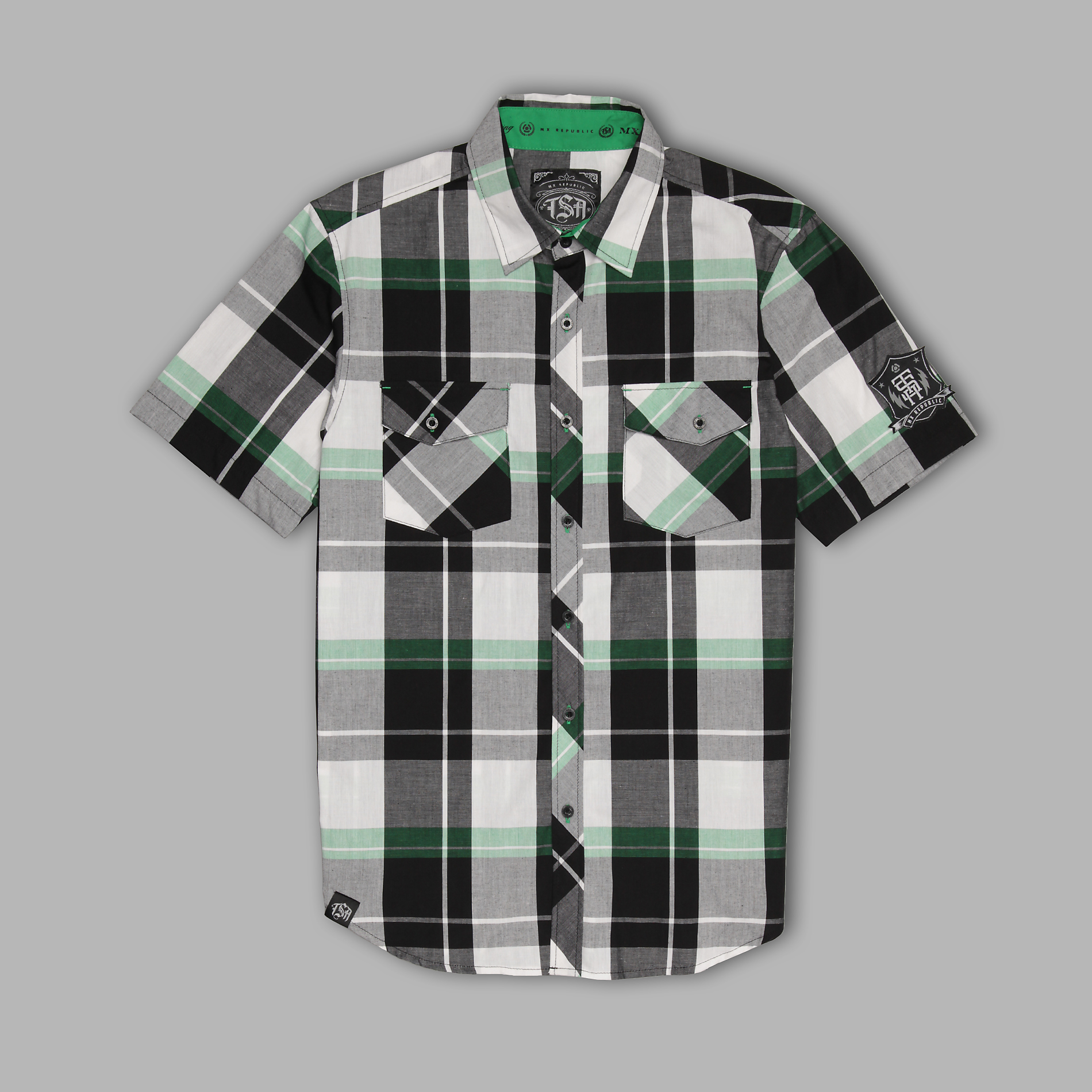 TSA by Truth Men's Short Sleeve Button Front Two Pocket Shirt at Kmart.com