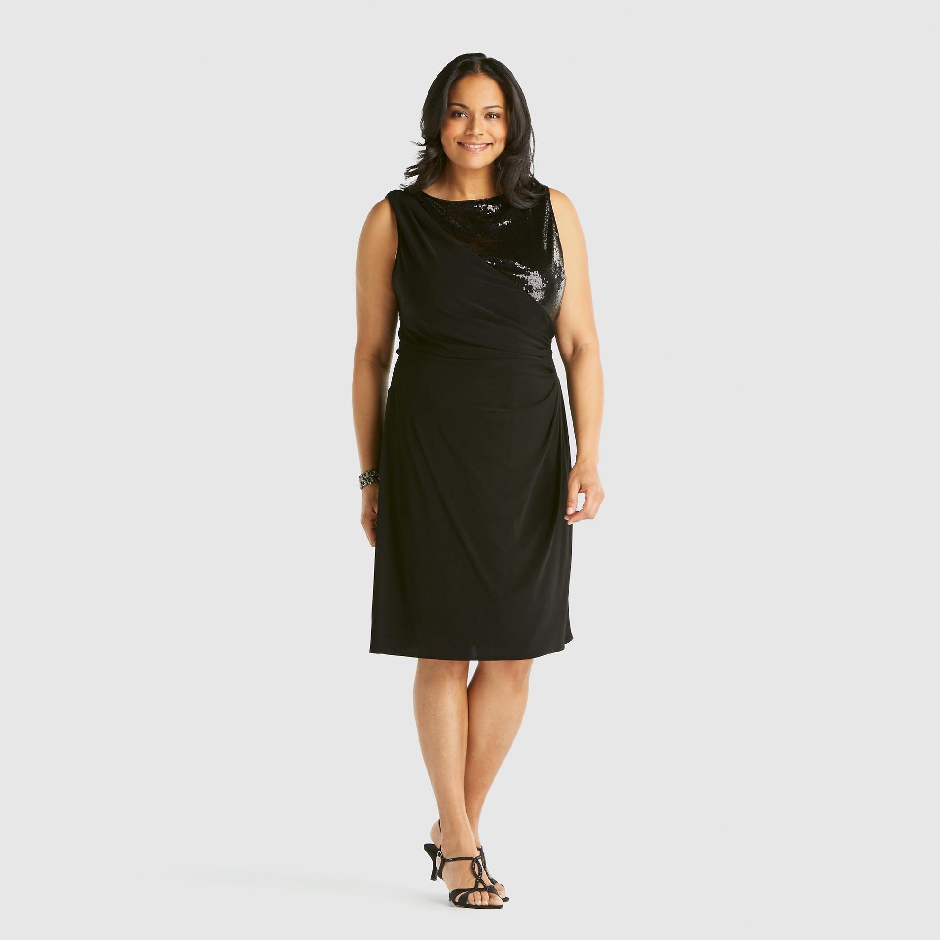Richards Women's Plus Sequin Wrap Dress at Sears