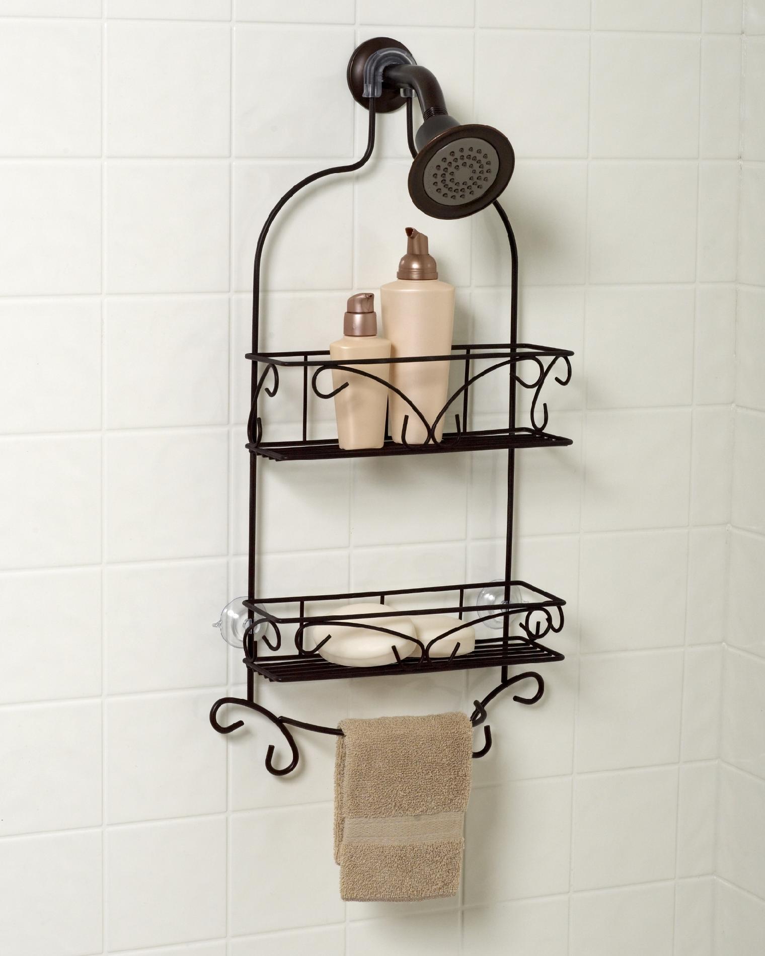 Zenith Products Scroll Design Shower Head Caddy, Oil Rubbed Bronze - ZENITH PRODUCTS CORP.