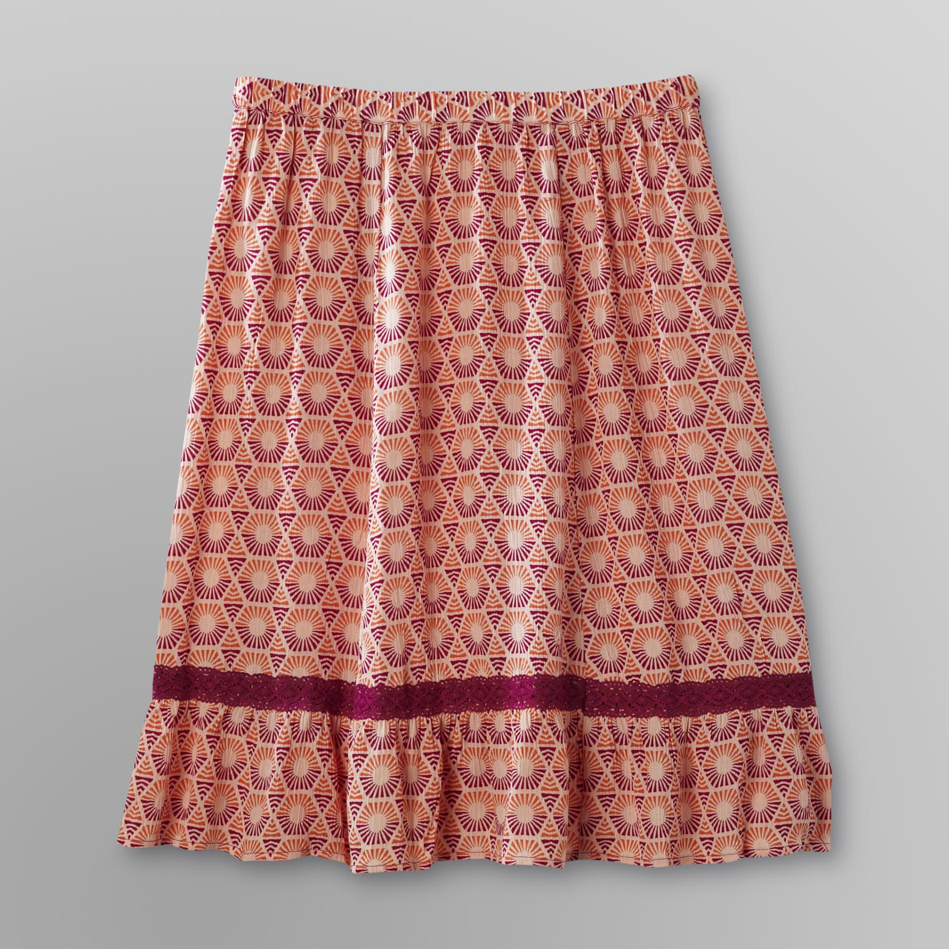 Jaclyn Smith Women's Crepe Skirt - Sun Print at Kmart.com