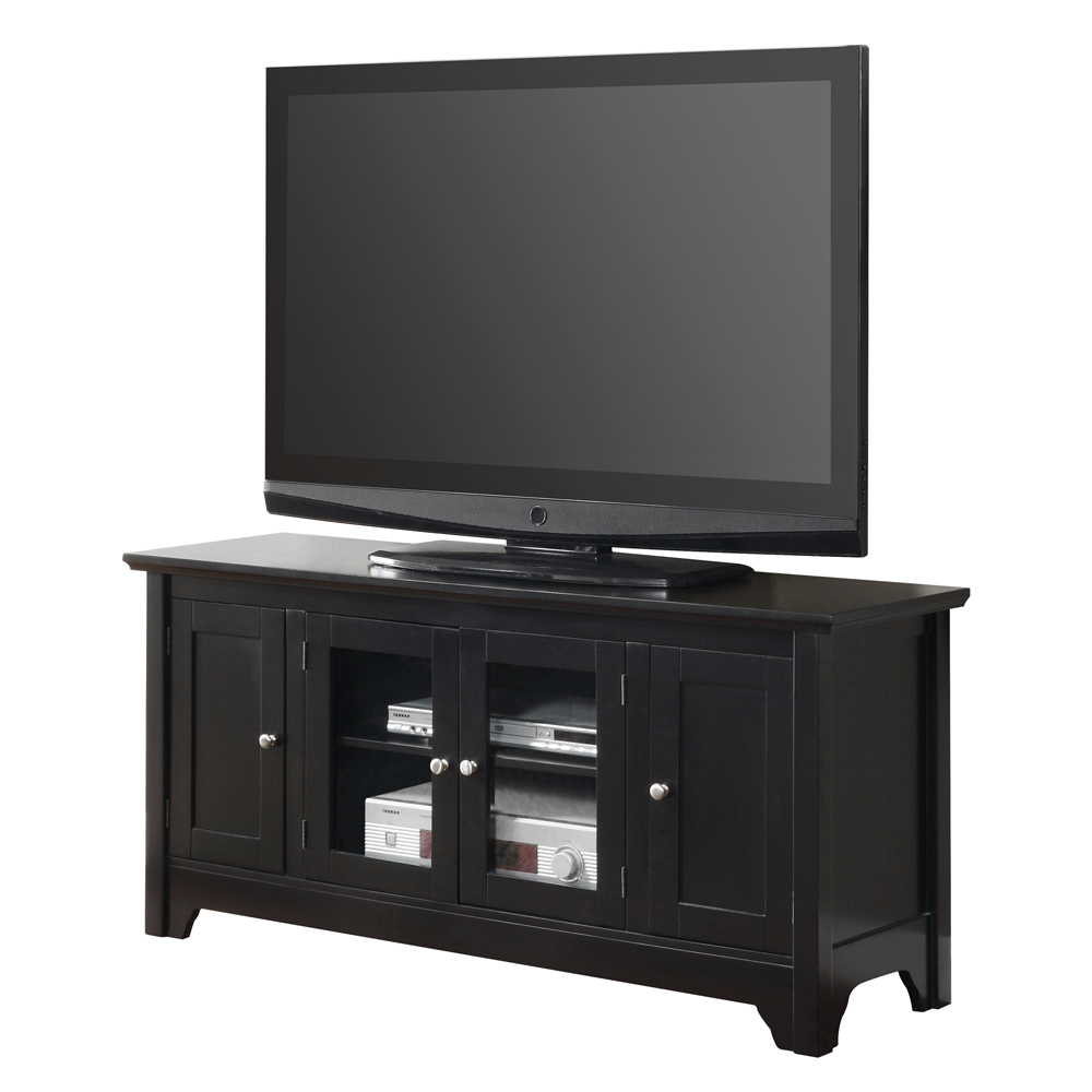 Walker Edison 52 in. Black Wood TV Stand with Four Doors at Kmart.com