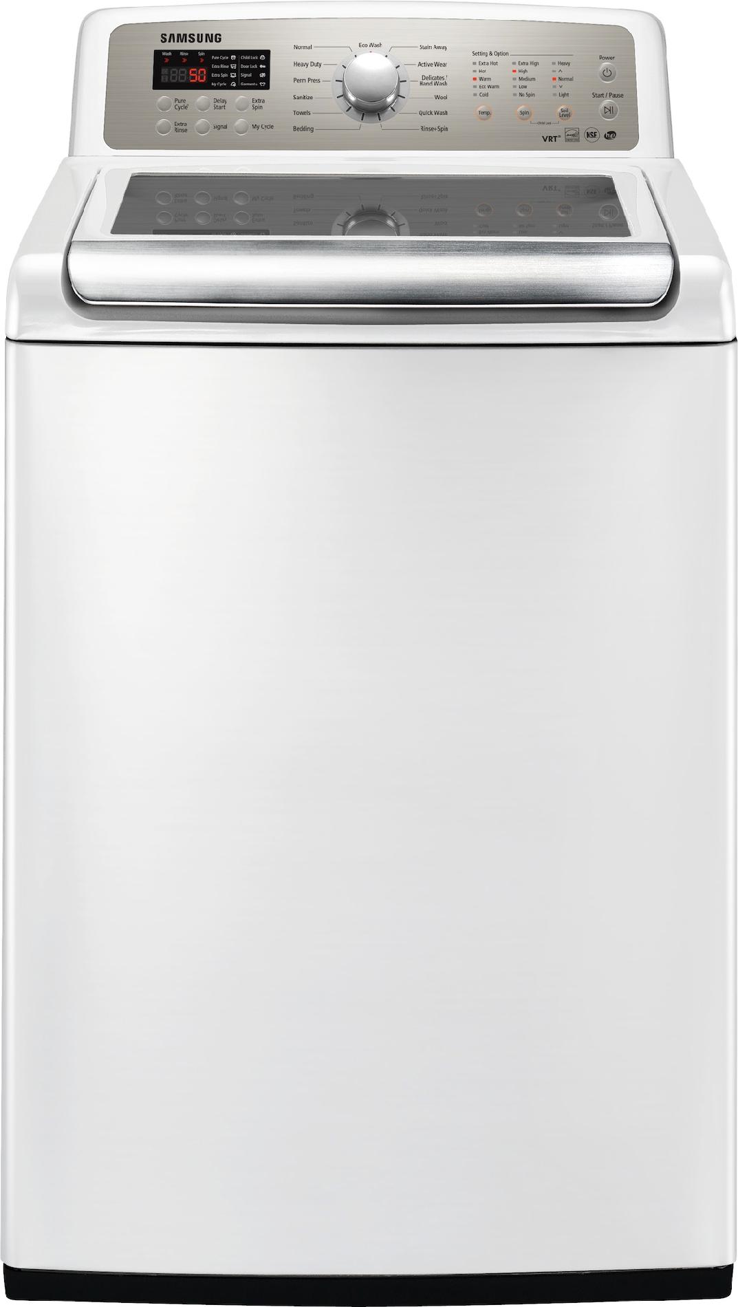 Samsung 4.7 cu. ft. High-Efficiency Top-Load Washer - White