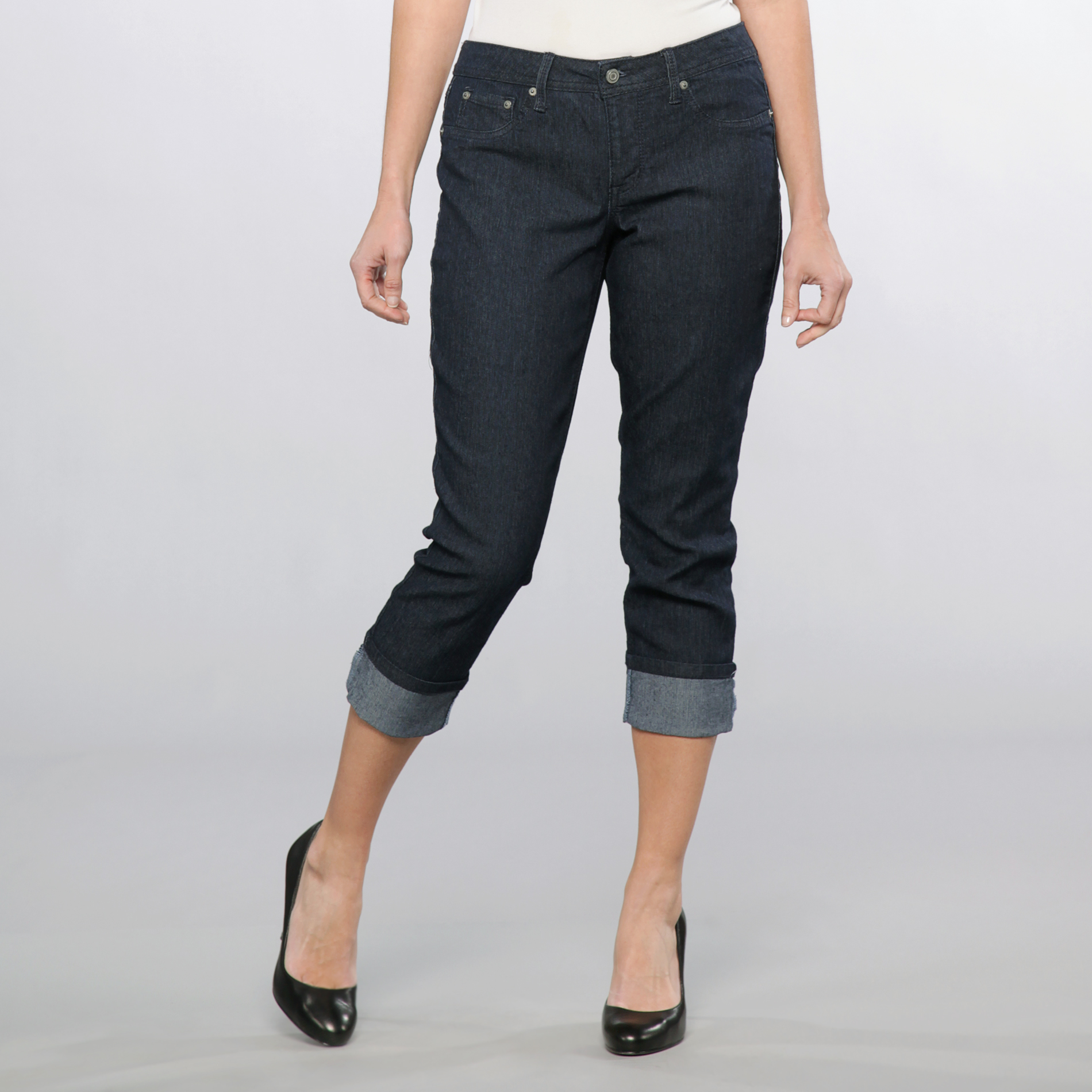 Canyon River Blues Women's Cuffed Cropped Denim Pants at Sears.com