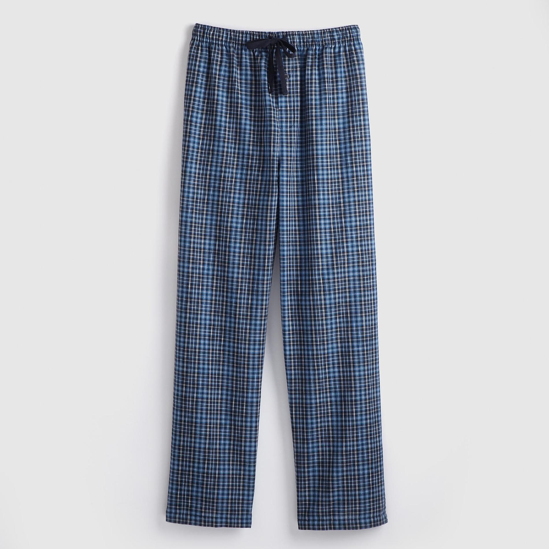 Basic Editions Men's Poplin Pajama Pants - Plaid at Kmart.com