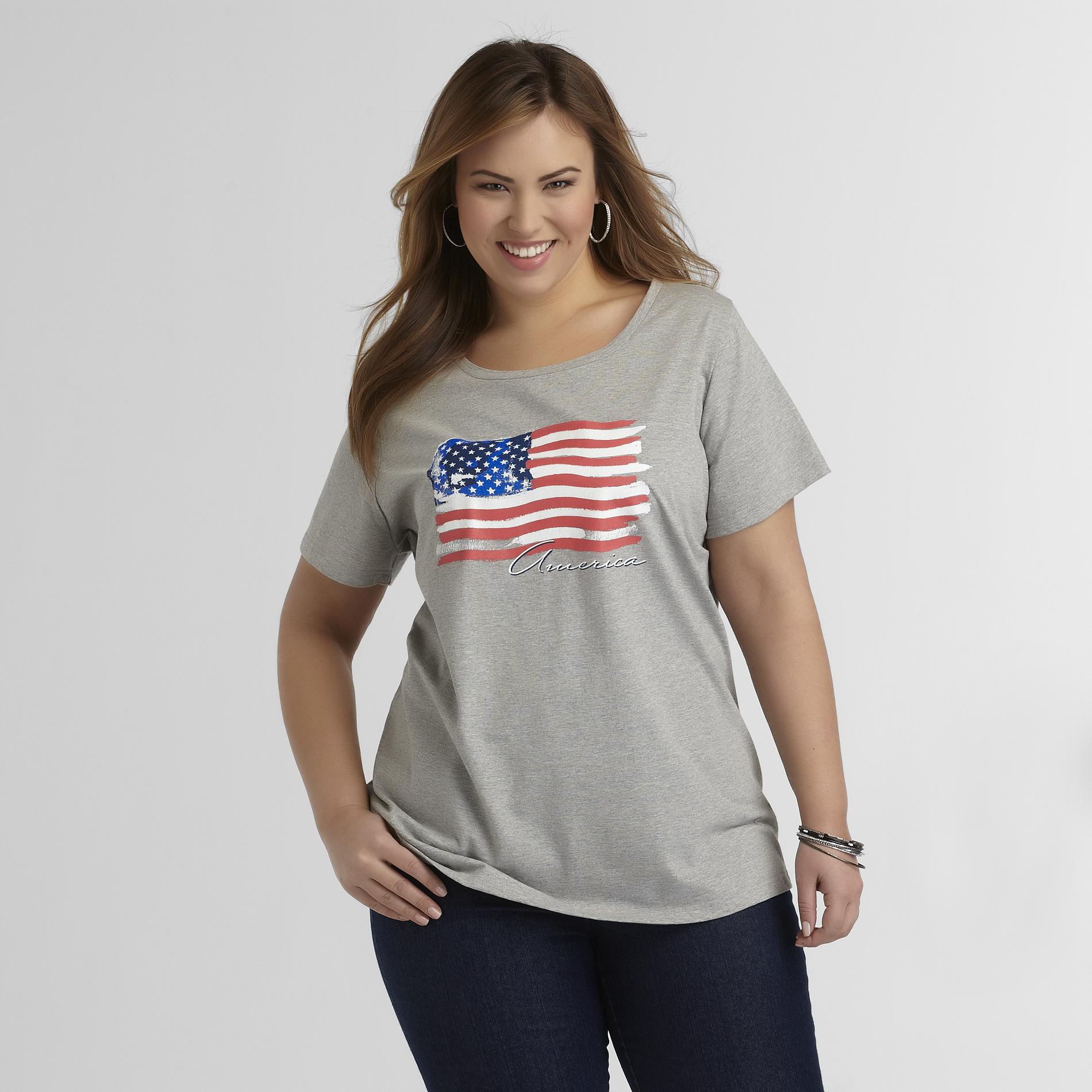 Holiday Editions Women's Plus Graphic T-Shirt - Americana at Kmart.com