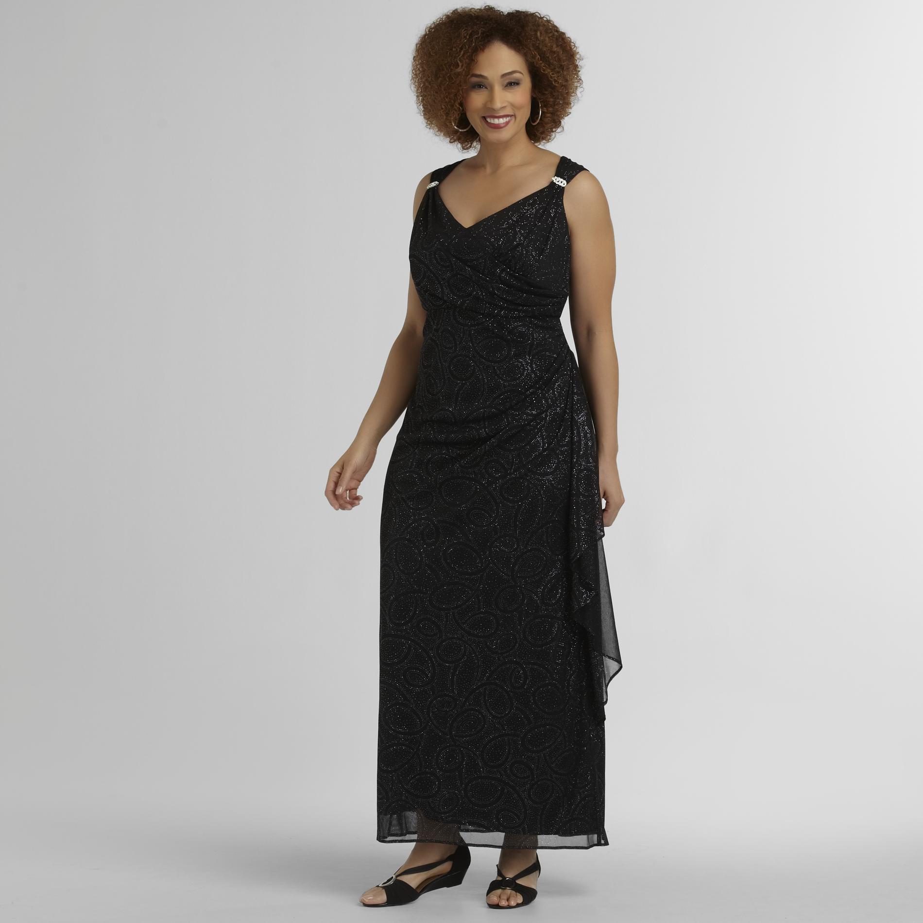 R & M Richards Women's Plus Sparkling Cocktail Dress at Kmart.com