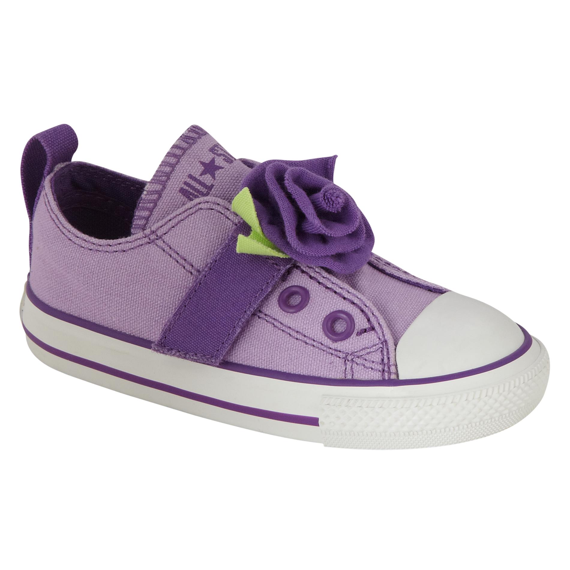 Converse Toddler Girls Sneaker Chuck Taylor All Star Simple Slip Purple 6 (Infant/Toddler