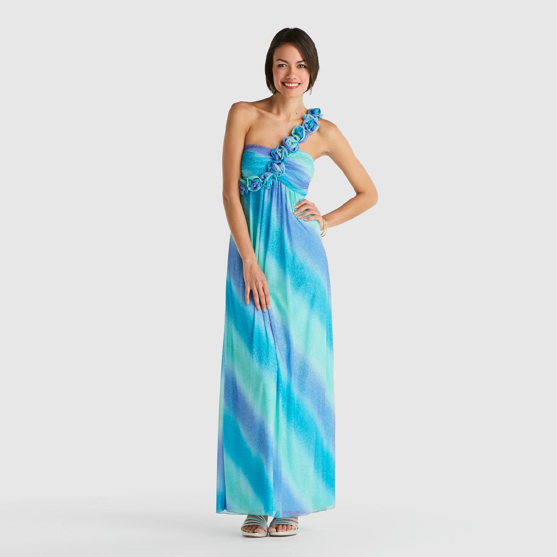 Bee Darlin Junior's Diagonal Stripe Prom Gown at Sears.com