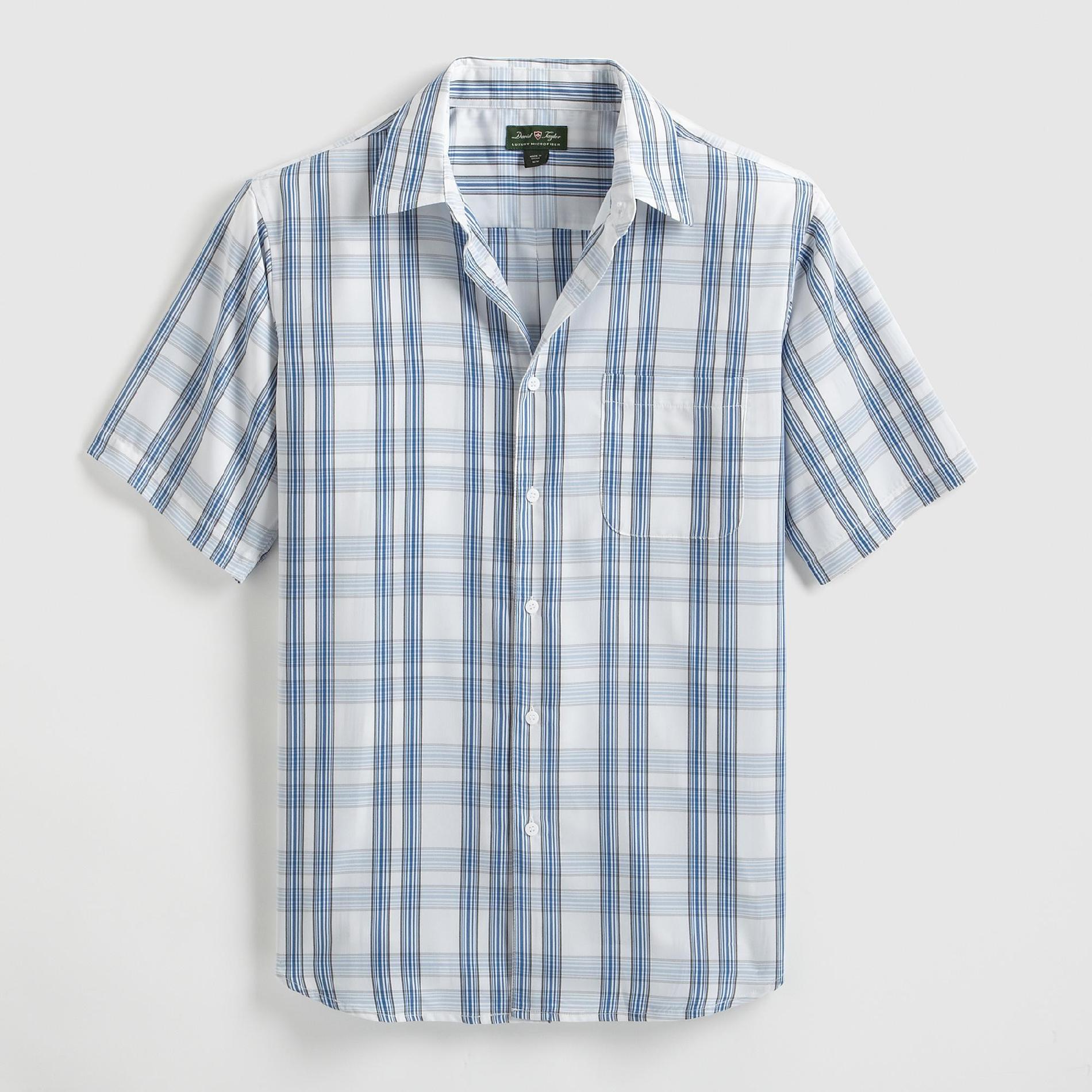 David Taylor Men's Plaid Shirt - Short Sleeve at Kmart.com
