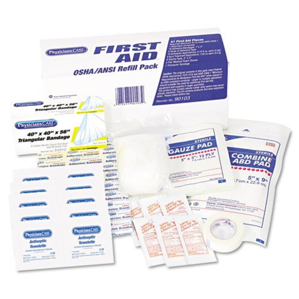 ANSI/OSHA First Aid Refill Pack, 41 Pieces