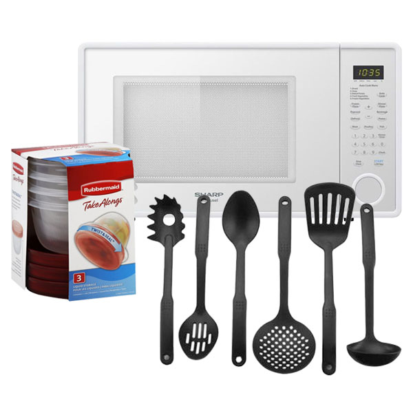 Sharp Countertop Microwave with Kitchen Utensil & Food Storage Bundle at Kmart.com