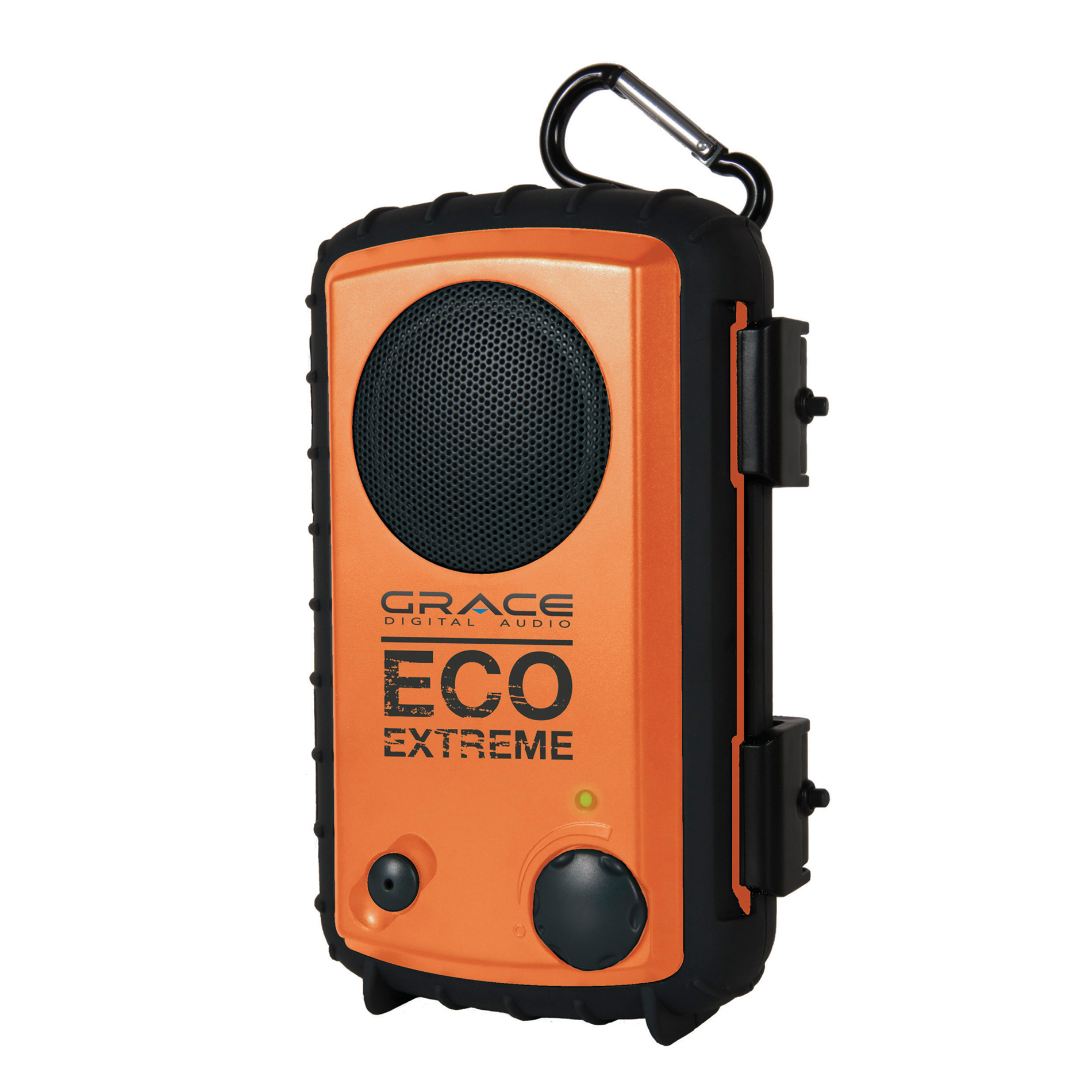 Grace Digital ECO EXTREME Waterproof Speaker/Case for iPhone/Cell Phone/MP3- Orange
