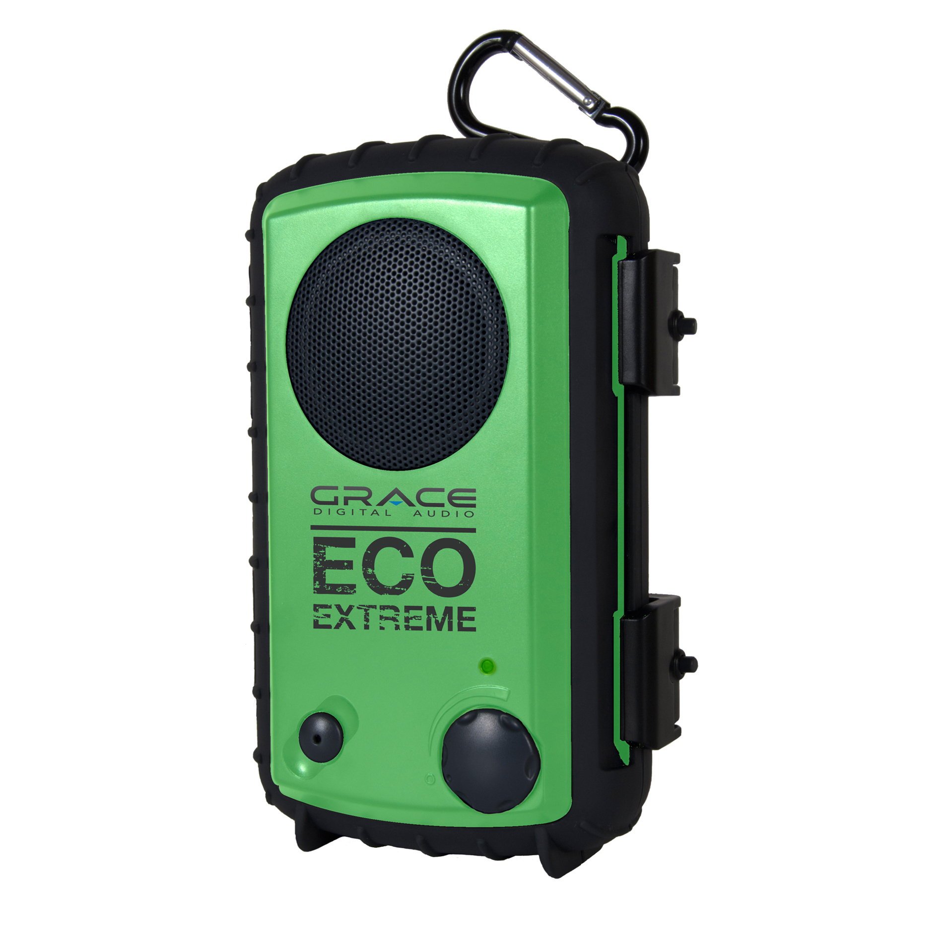 Grace Digital ECO EXTREME Waterproof Speaker/Case for iPhone/Cell Phone/MP3- Green