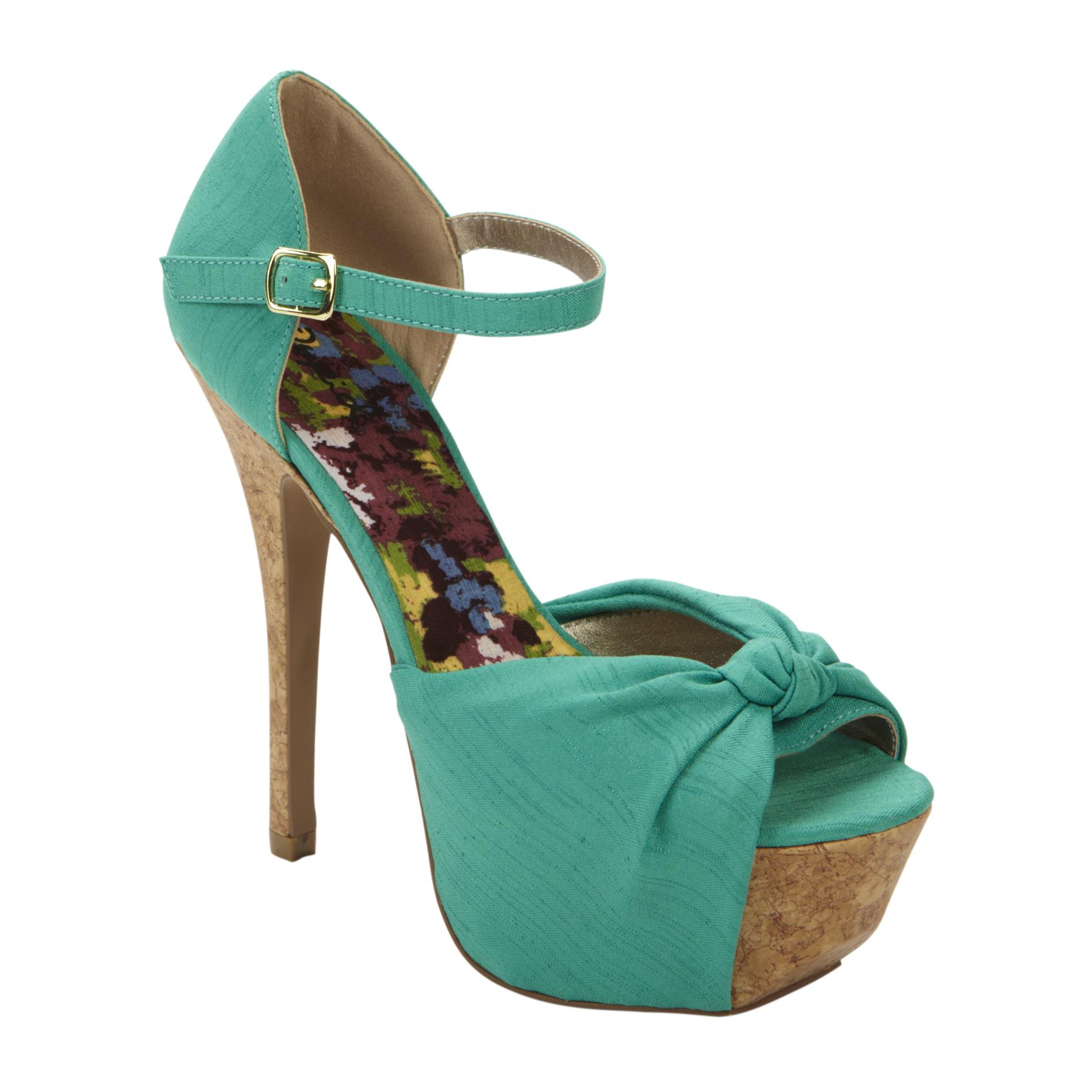 Qupid Women's Dress Sandal Koy-02X - Teal at mygofer.com
