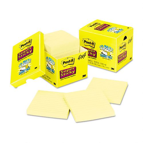 Post-it Super Sticky Canary Yellow Notes