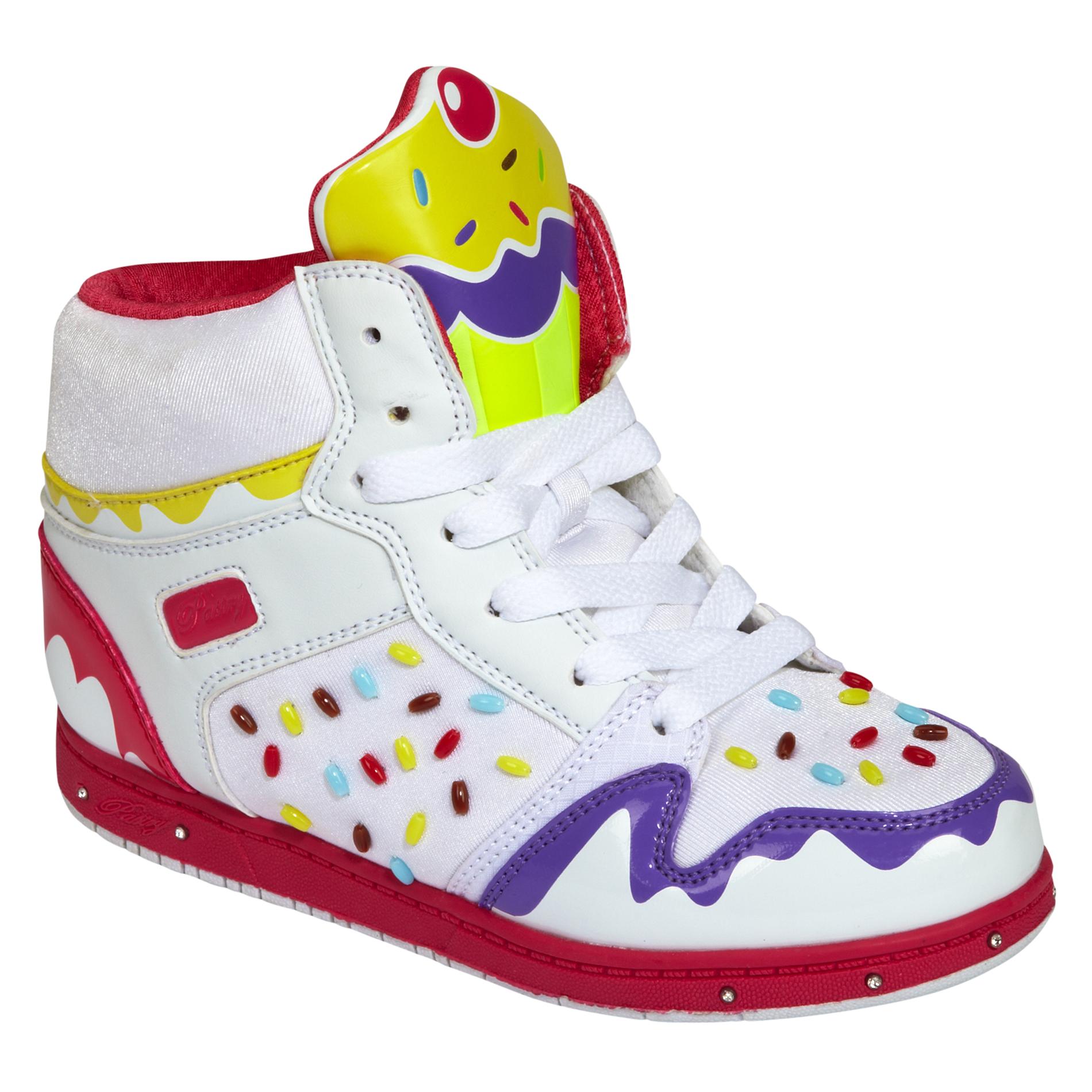 Phat Farm Girl's Sneaker Sprinkle Hi Top - White/Multi at Sears.com