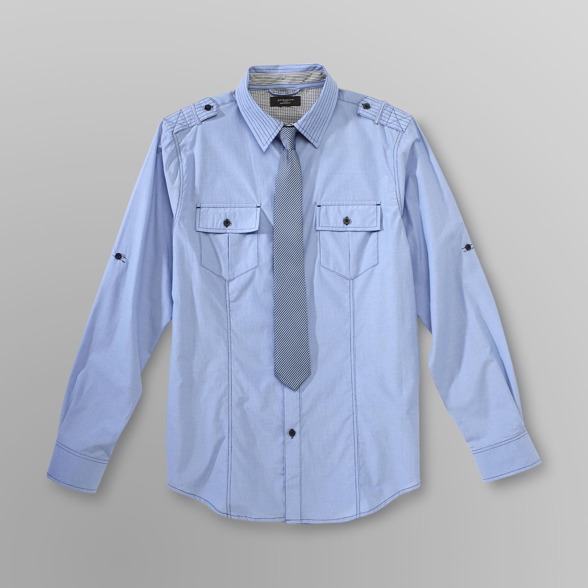 Attention Men's Modern Fit Dress Shirt & Tie at Kmart.com