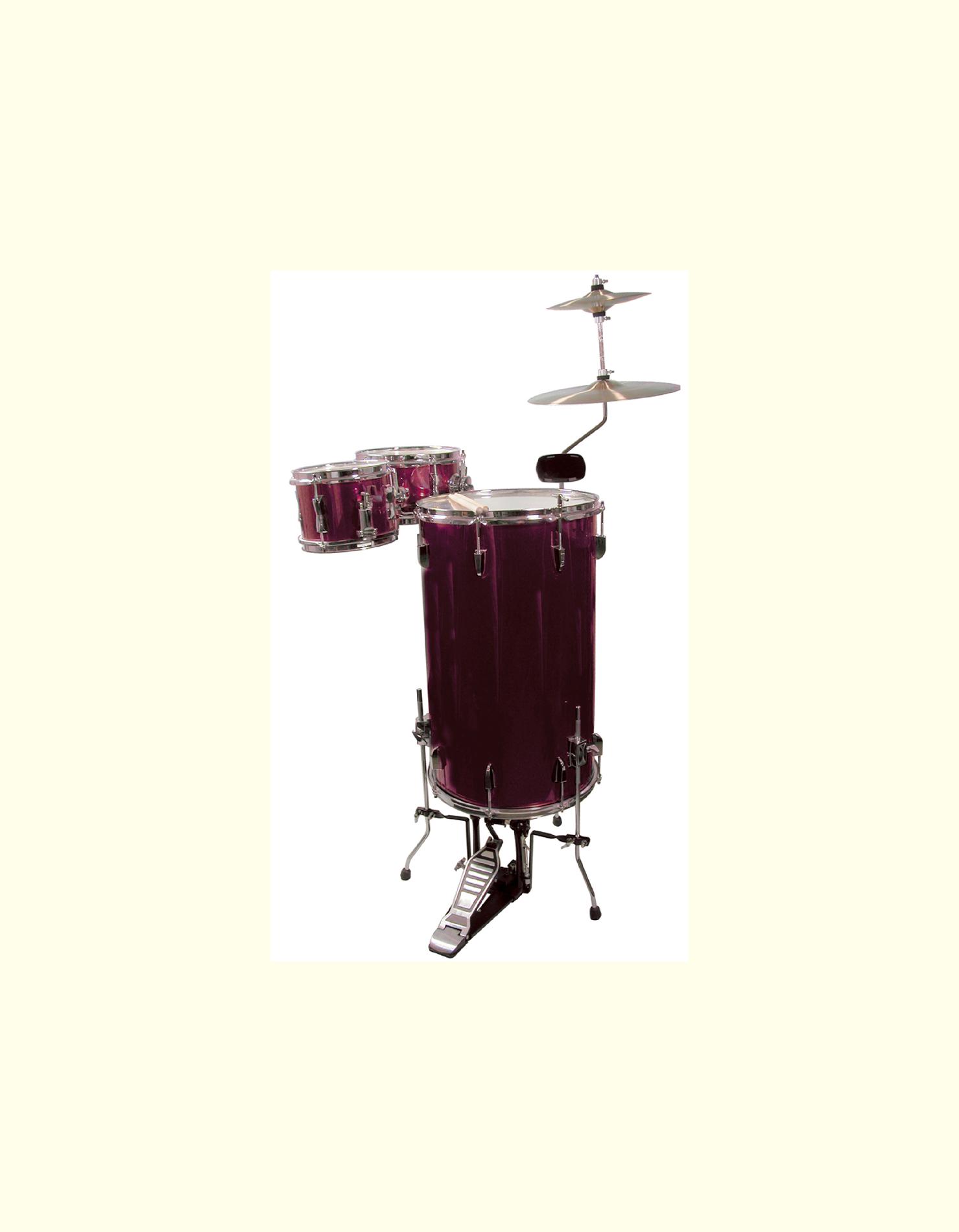 3-Piece Cocktail Drumset in Wine Red