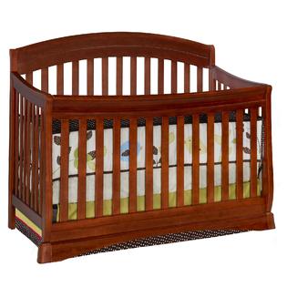 Delta Children Silverton Curved 4in1 Crib Dark Cherry Baby