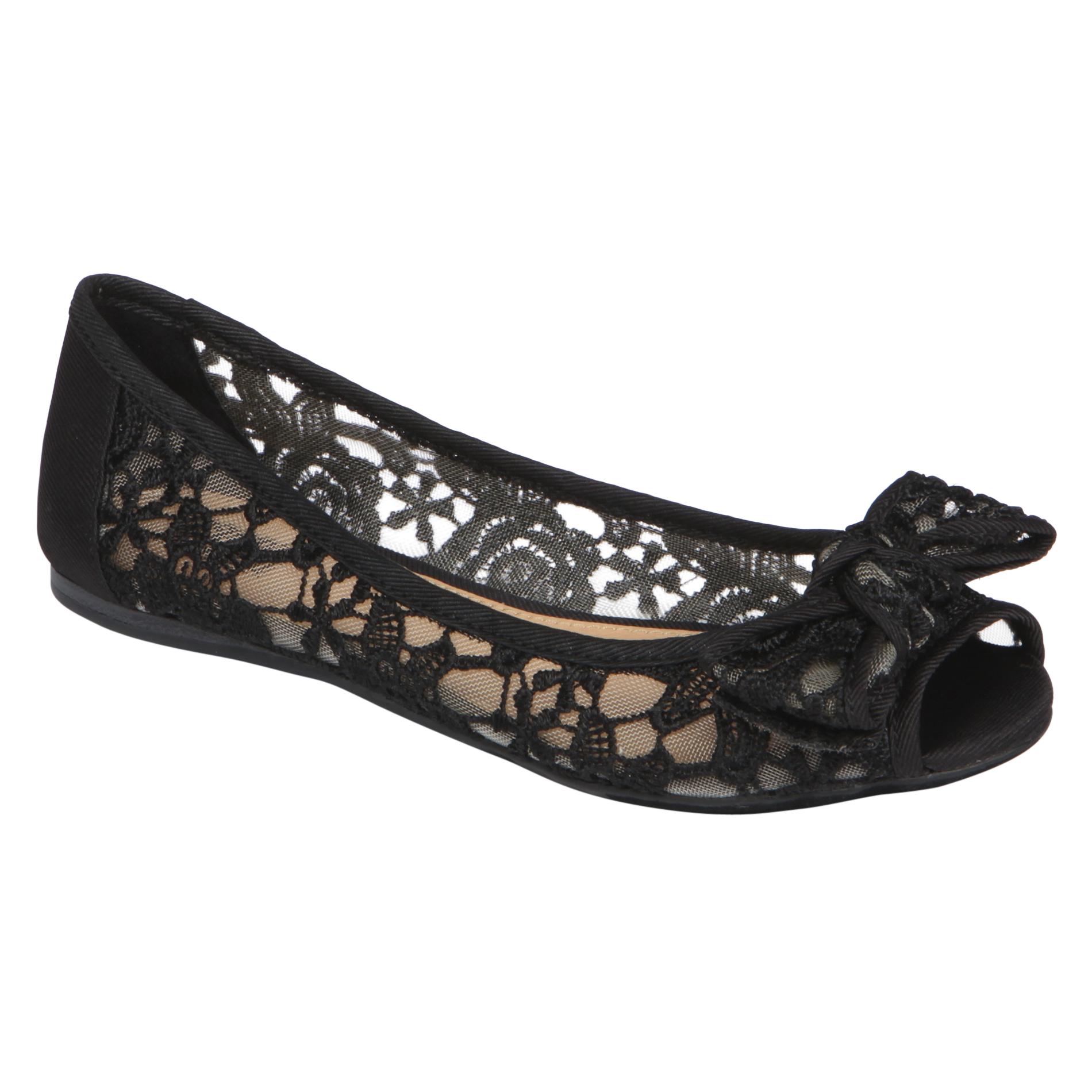 Trend Report Women's Casual Ballet Flat - Lacey - Black at Sears.com