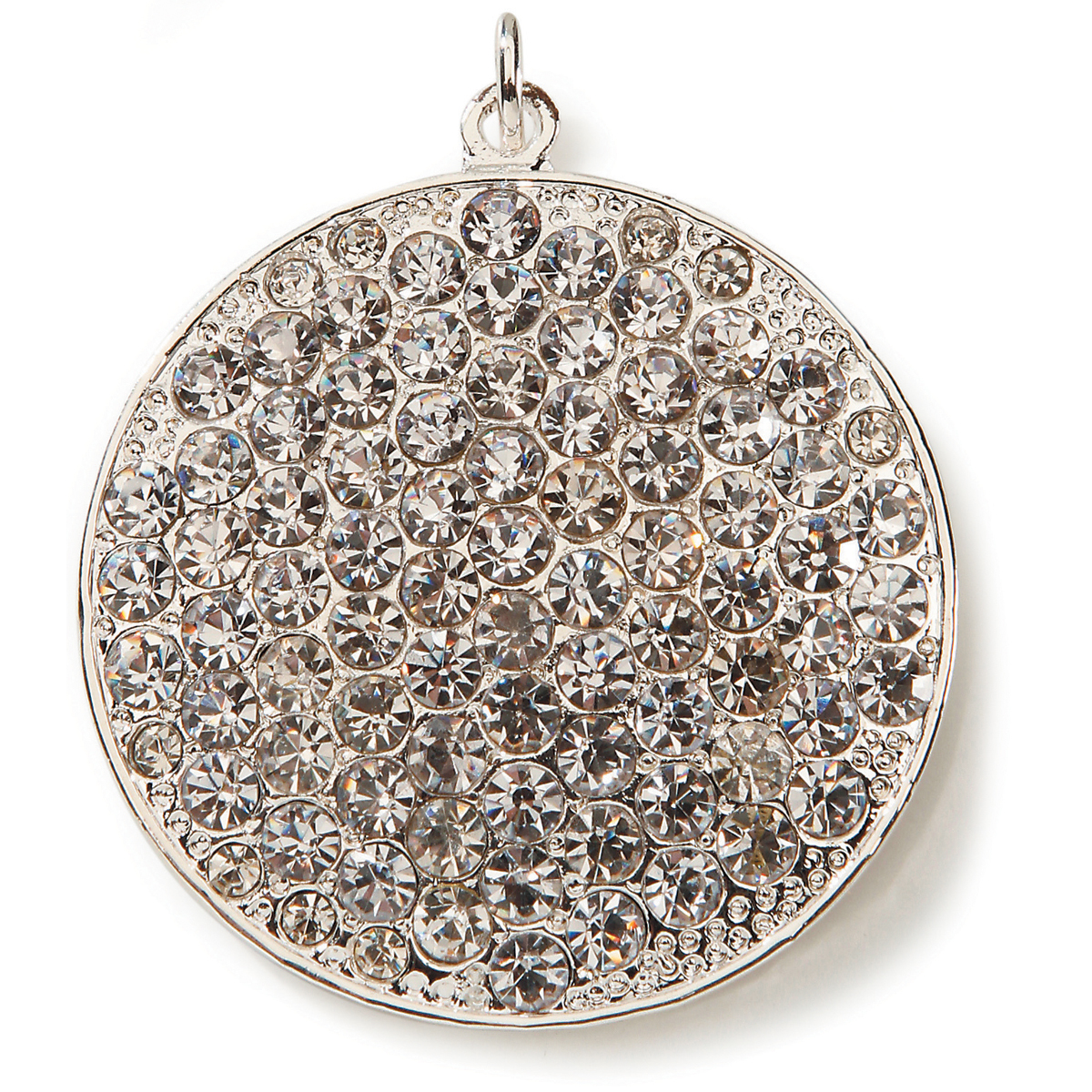 Tori Spelling Styled by Tori Spelling (TM) Large Round Pave Pendant-W/Rhinestones 1/Pkg at Kmart.com