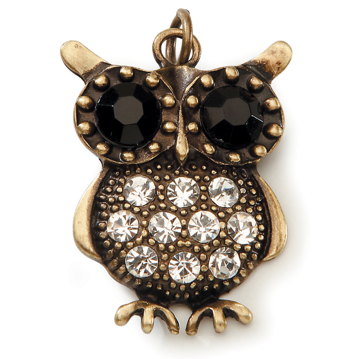 Tori Spelling Styled by Tori Spelling (TM) Owl Pendant -Bronze W/Rhinestones 1/Pkg at Kmart.com