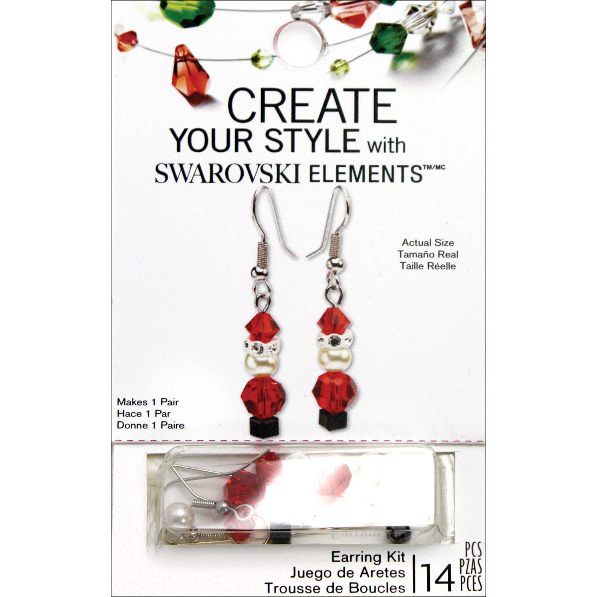Create Your Style Swarovski Earring Kits Makes 1 Pair-Santa at Kmart.com