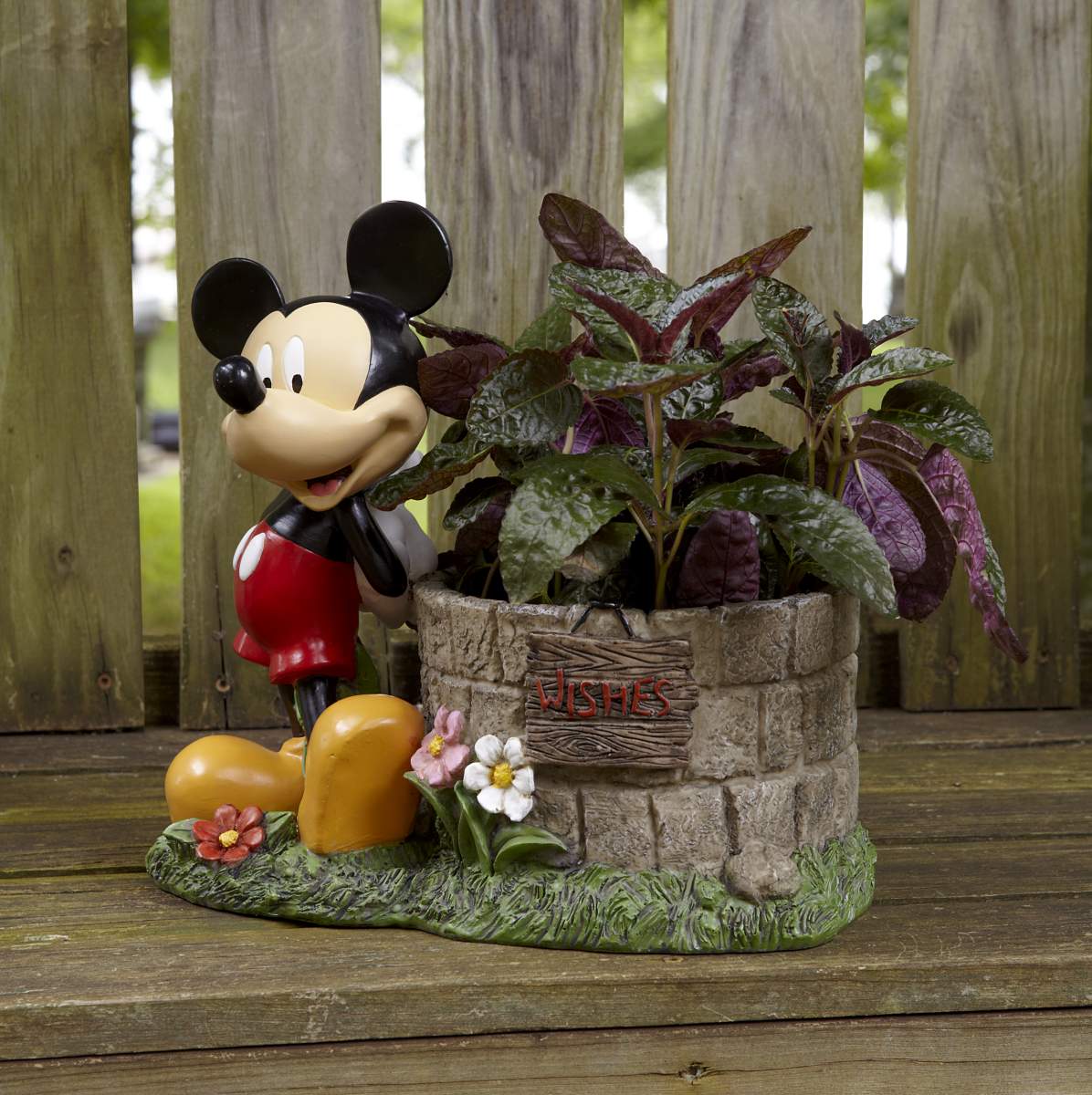 Disney Mickey Mouse Wishing Well Planter | Shop Your Way: Online