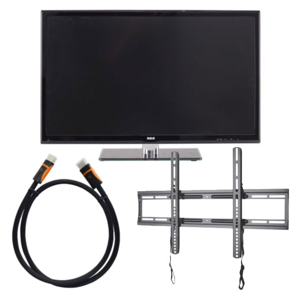 RCA 52'' LED 1080p HDTV with HDMI Cable & Wall Mount B...