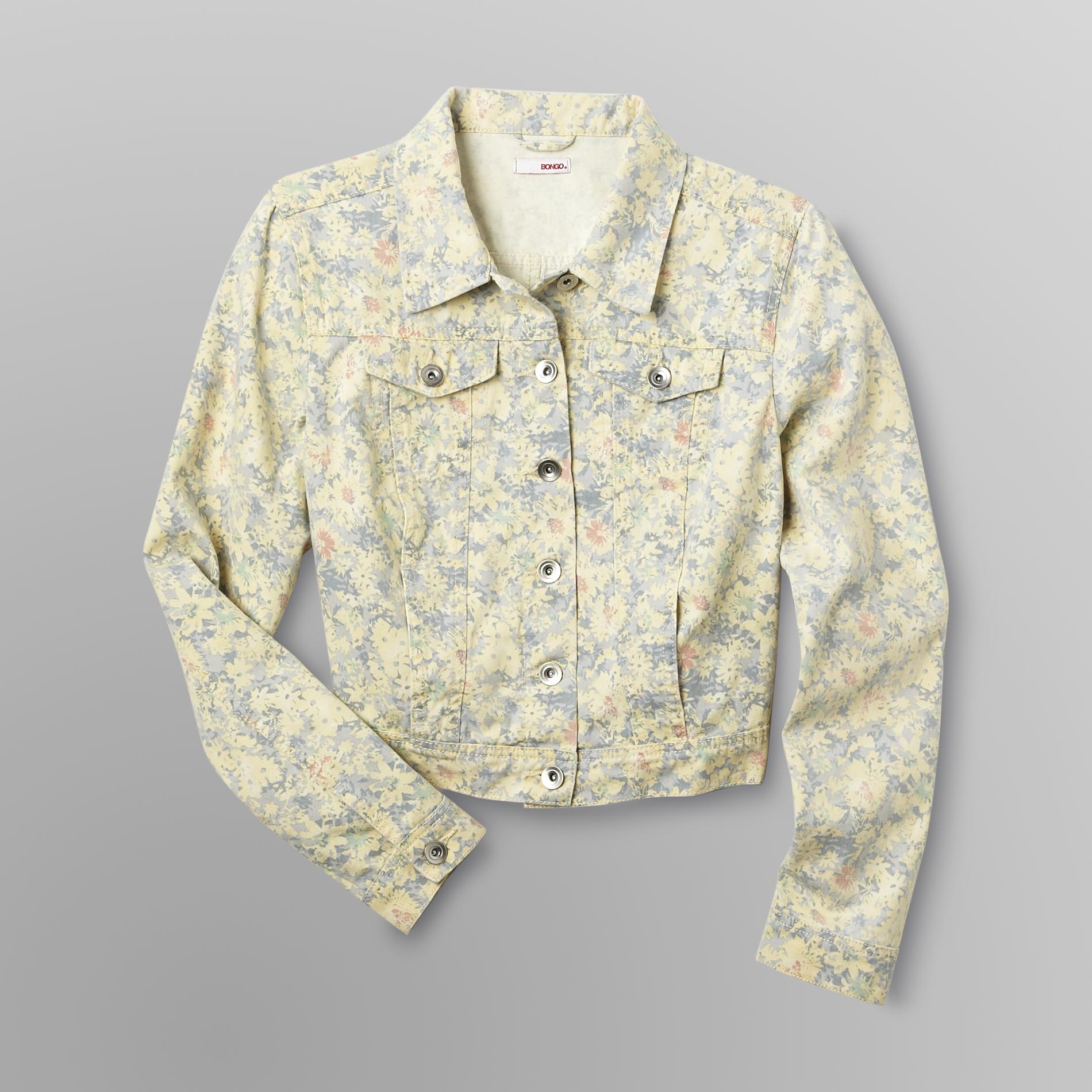 Bongo Junior's Denim Jacket - Floral Print at Sears.com