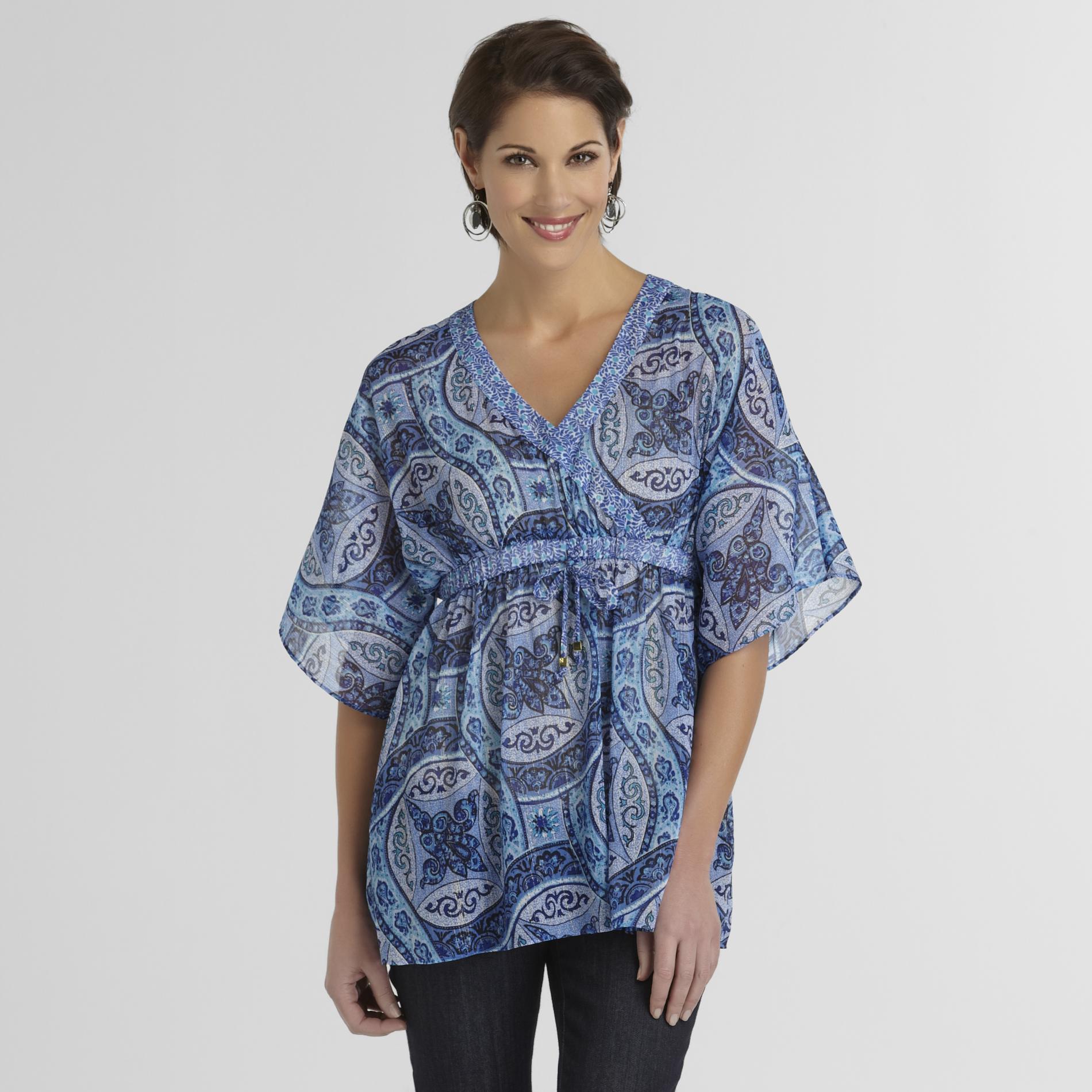 Jaclyn Smith Women's Drawstring Tunic Top at Kmart.com