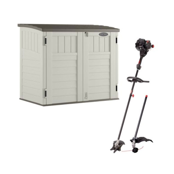 Craftsman Utility Shed with Weedwacker Trimmer Bundle at Sears.com