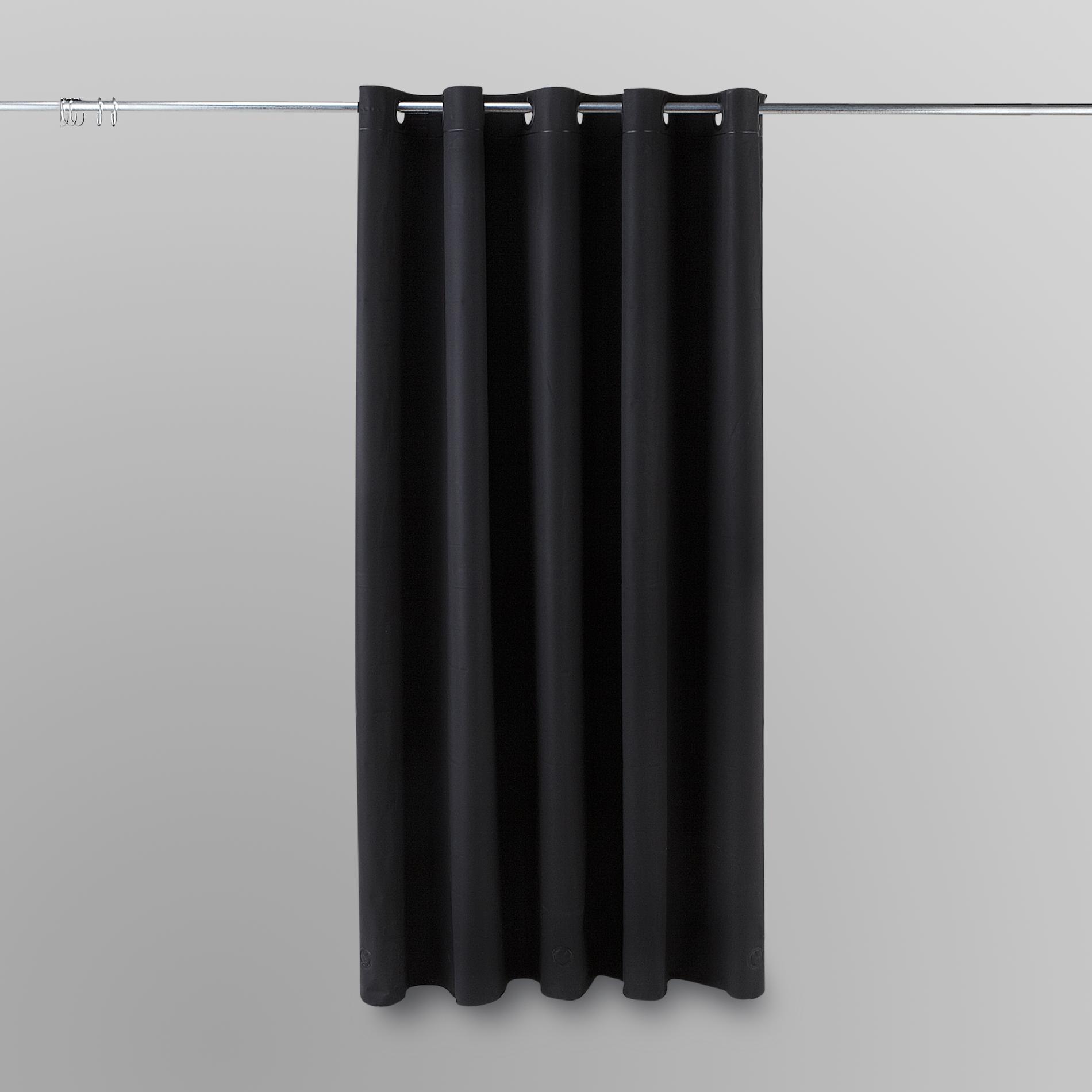 Essential Home Shower Liner - Easy Set Black at Kmart.com