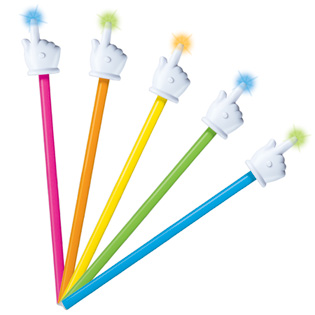 Learning Resources Light Up Hand Pointer, Set of 10 in POP Display